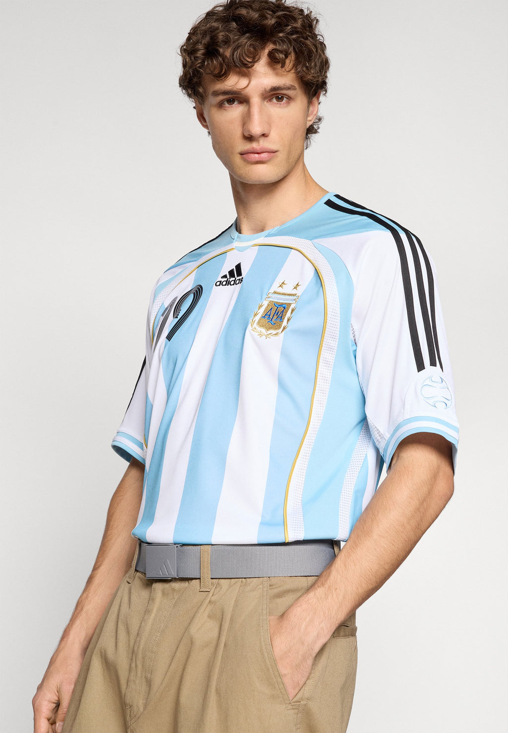 ARGENTINA HOME JERSEY 2006 MESSI - National team wear - white