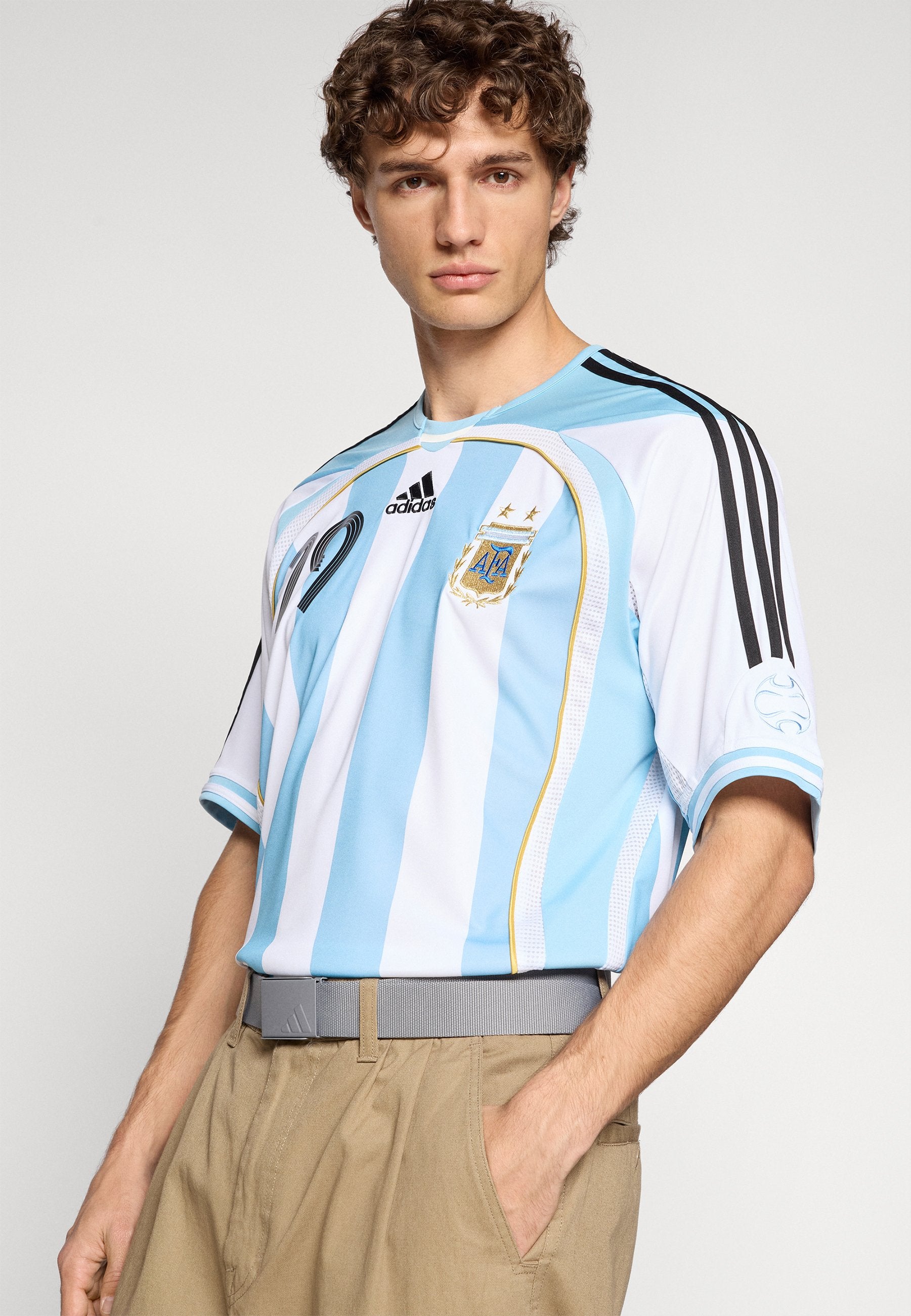 ARGENTINA HOME JERSEY 2006 MESSI - National team wear - white