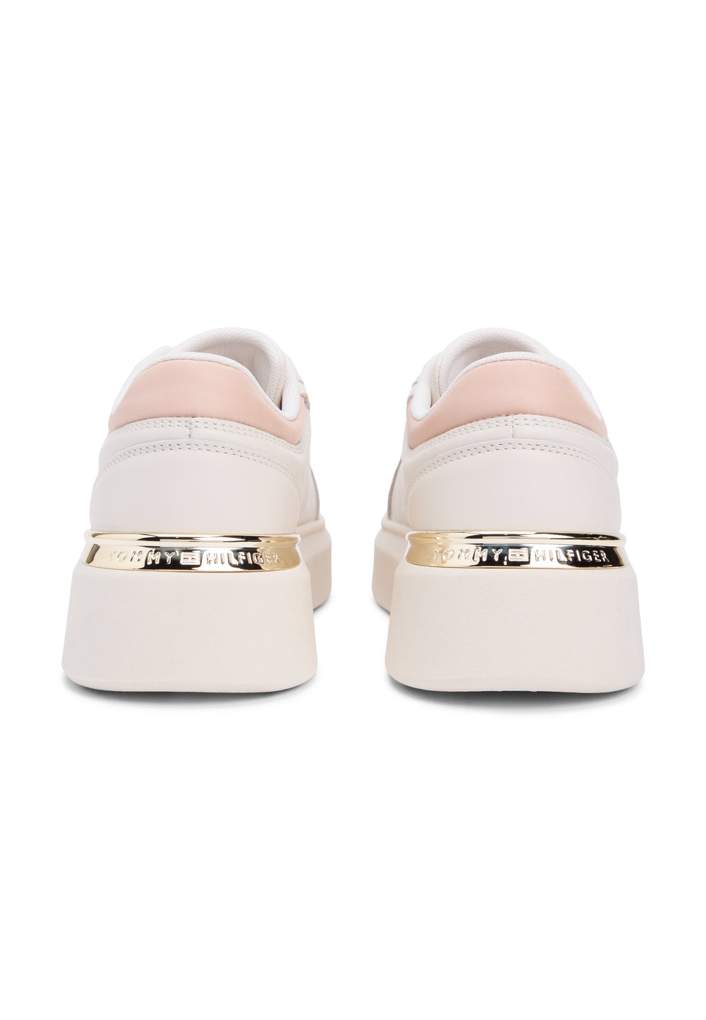 SATIN CUFF PLATFORM TRAINERS - Trainers - soft cream/misty blush