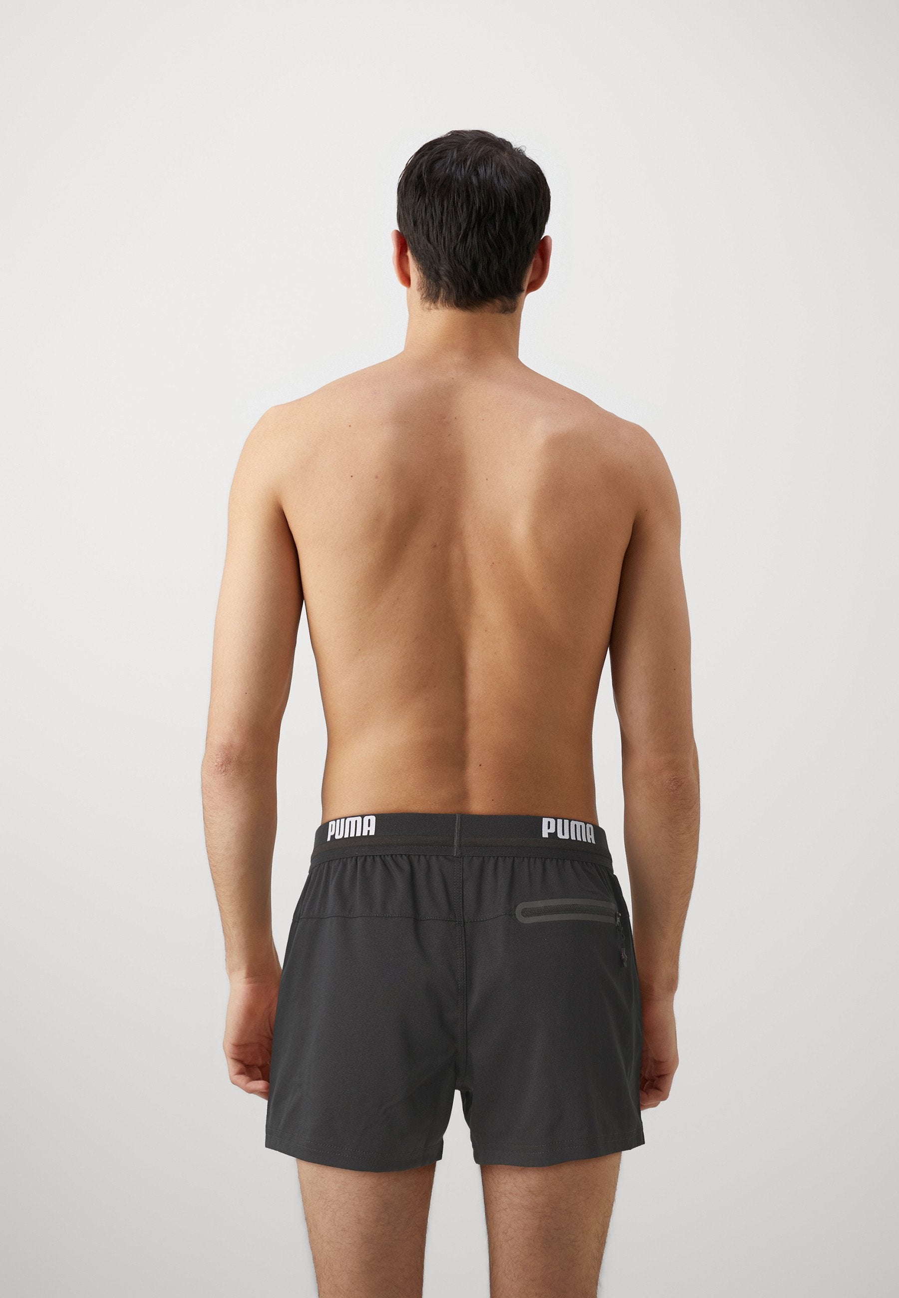 SWIM MEN LOGO - Swimming shorts - black