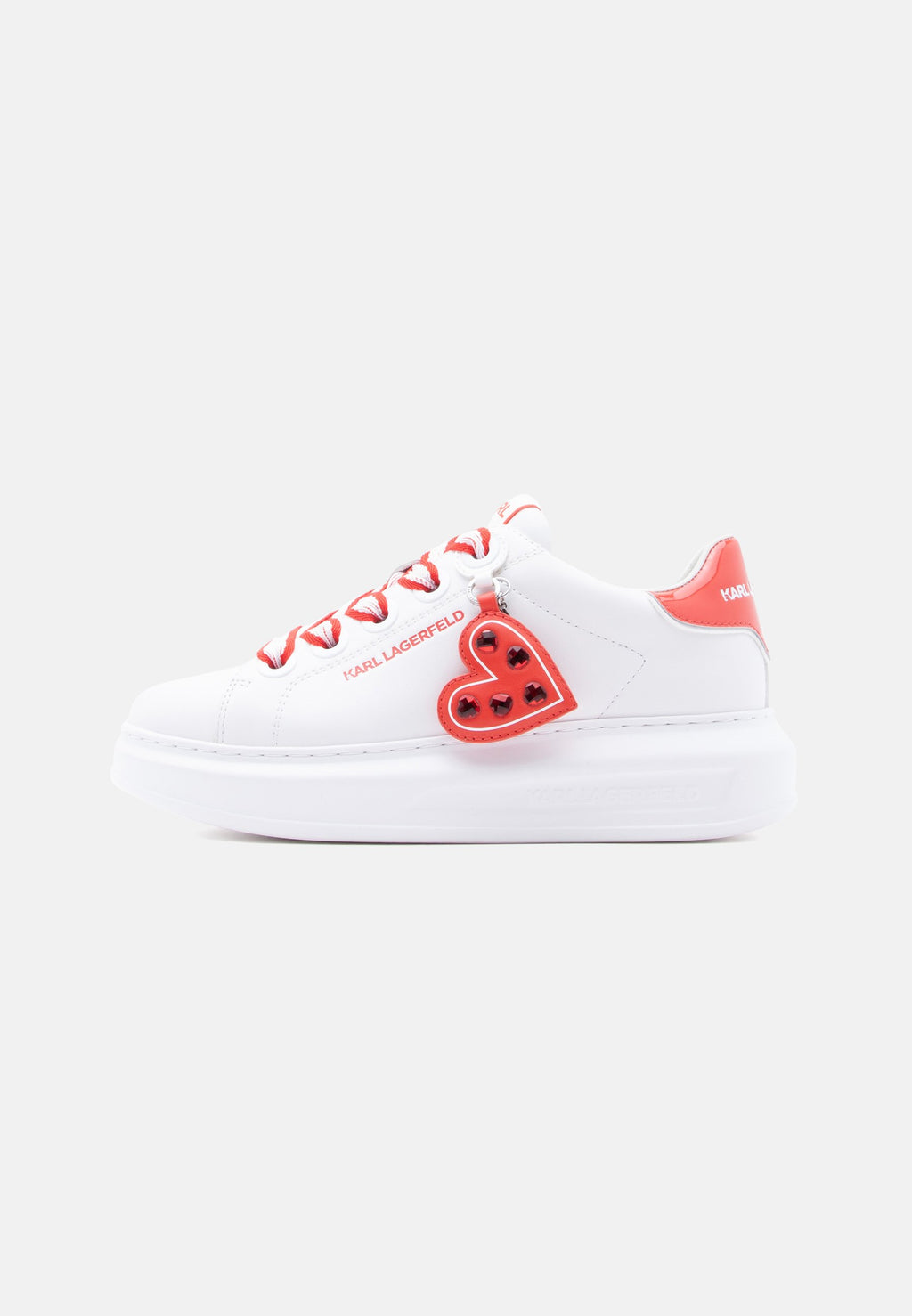KAPRI LOVE PENDANT - Trainers - white/red
