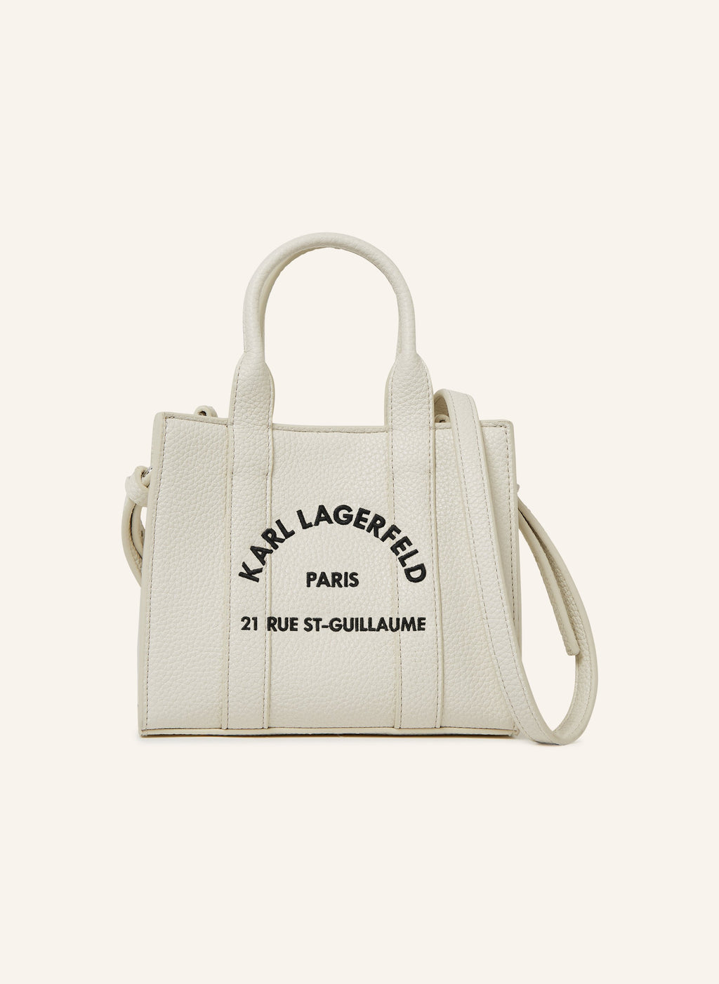 SQUARE - Handbag - off white