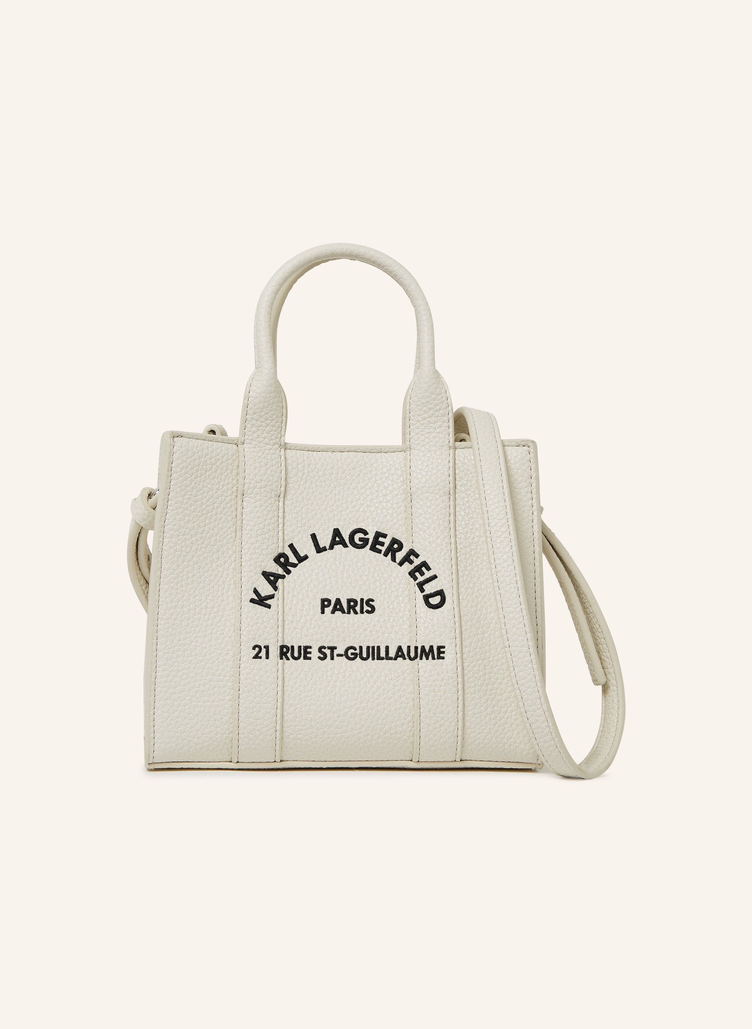 SQUARE - Handbag - off white