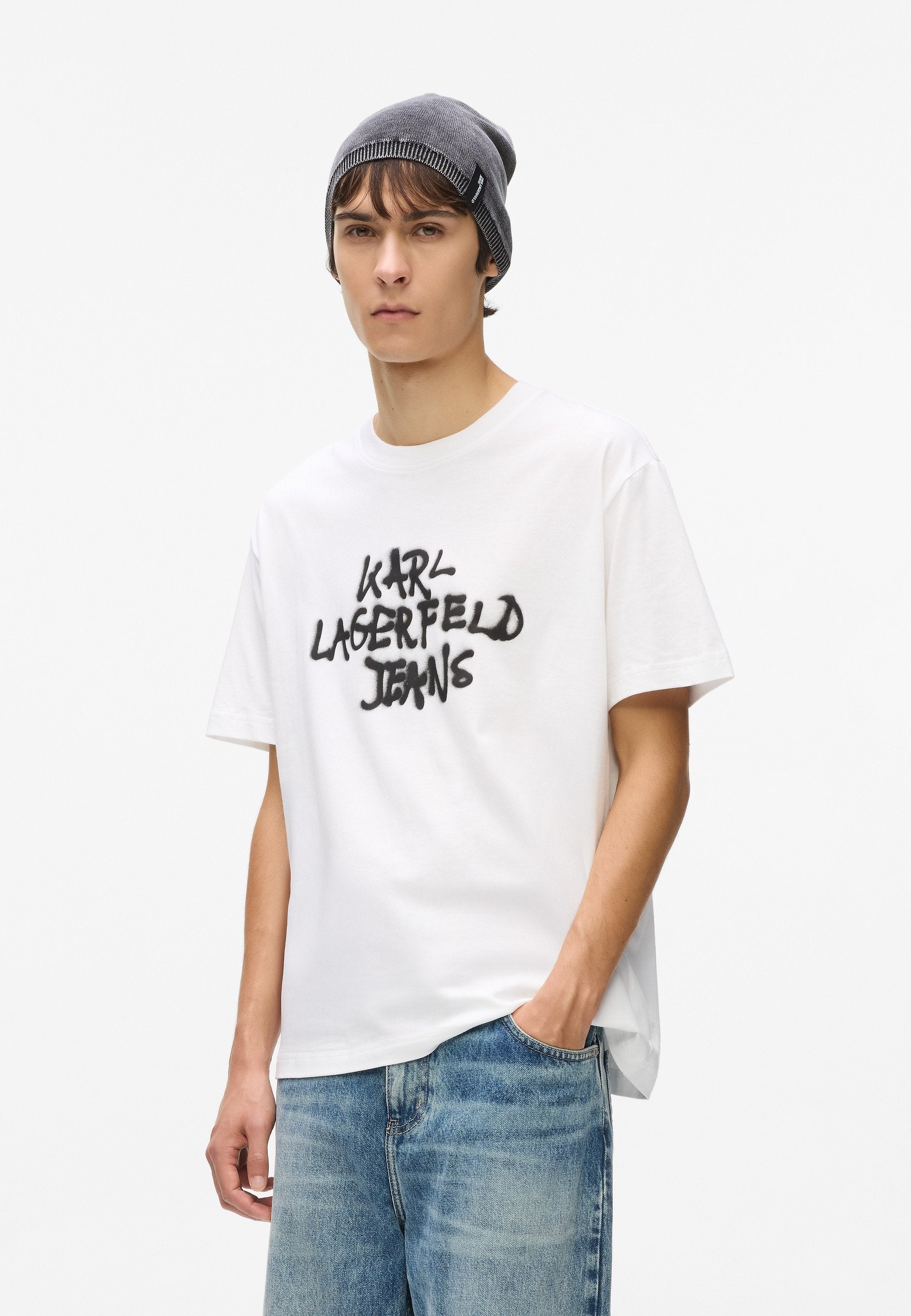 GRAFFITI TEE - Print T-shirt - white