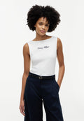 CLASSIC SCRIPT BOAT - Top - ecru