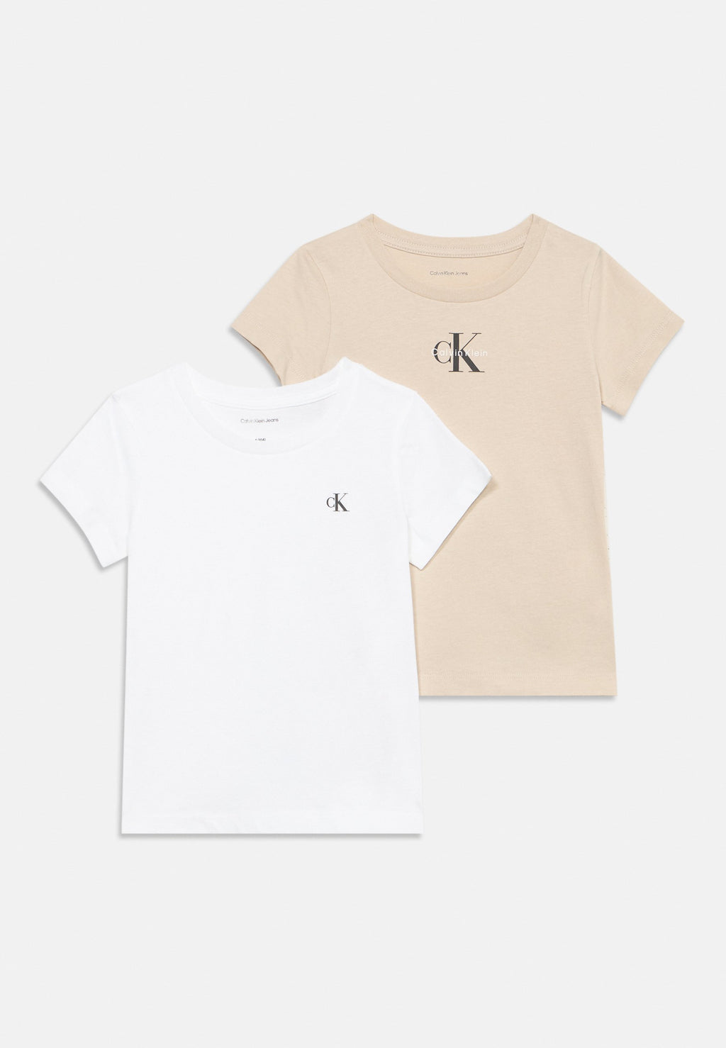 LOT DE 2 T-SHIRTS - T-shirt basique - avoine chiné