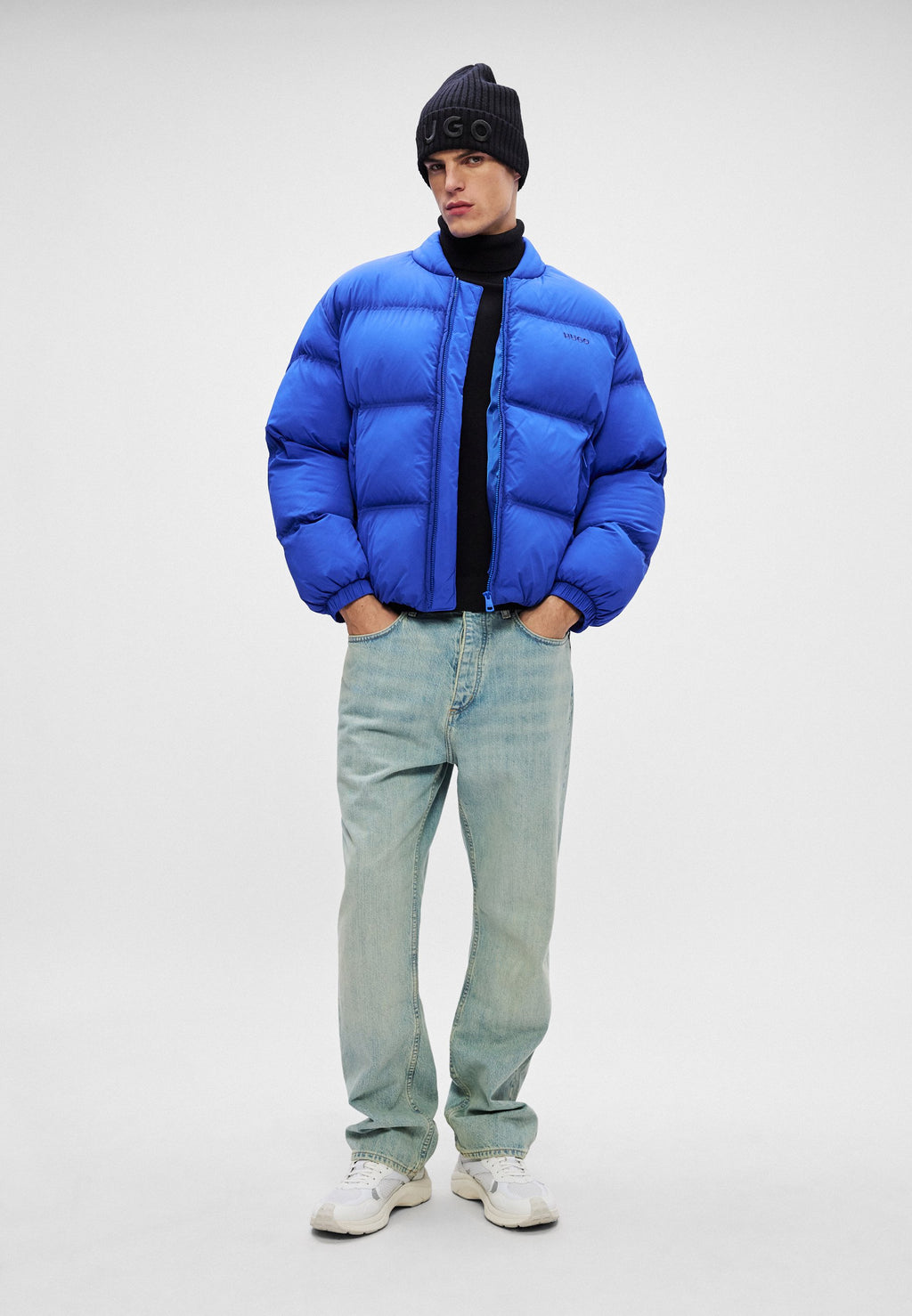 BRADEN - Winter jacket - open blue