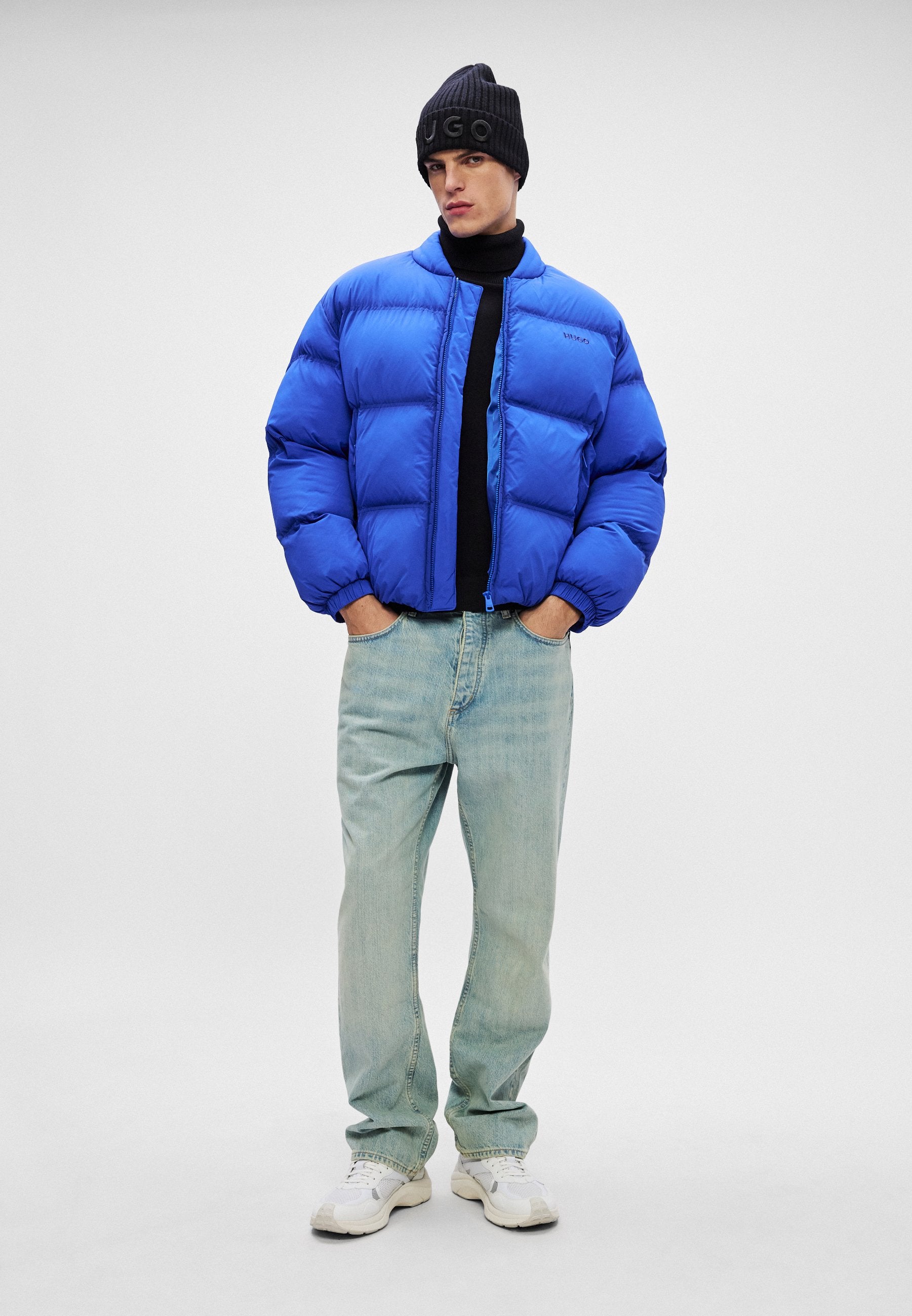 BRADEN - Winter jacket - open blue