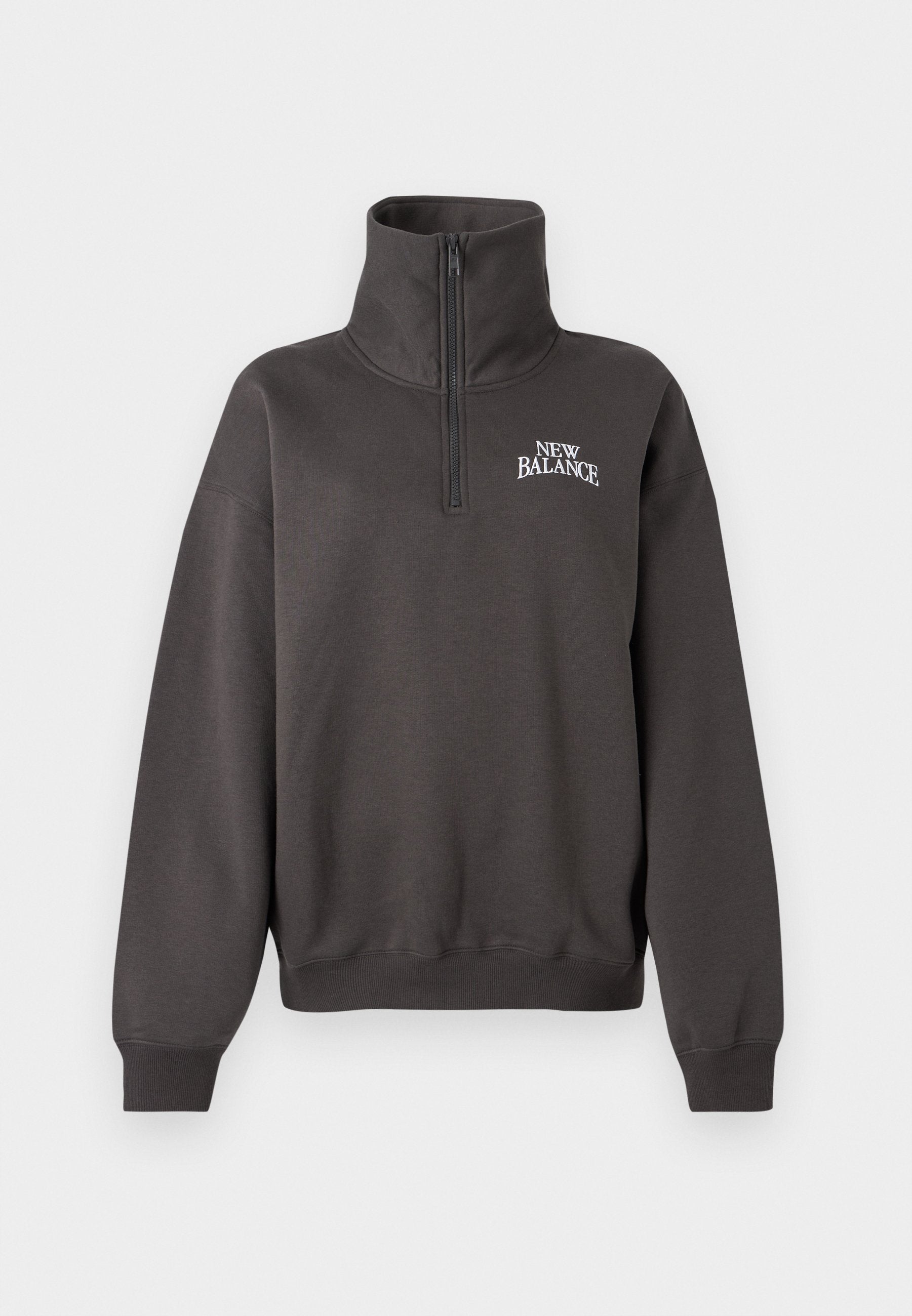 PULL MI-ZIPPÉ LINEAR HERITAGE - Sweat-shirt - noir délavé