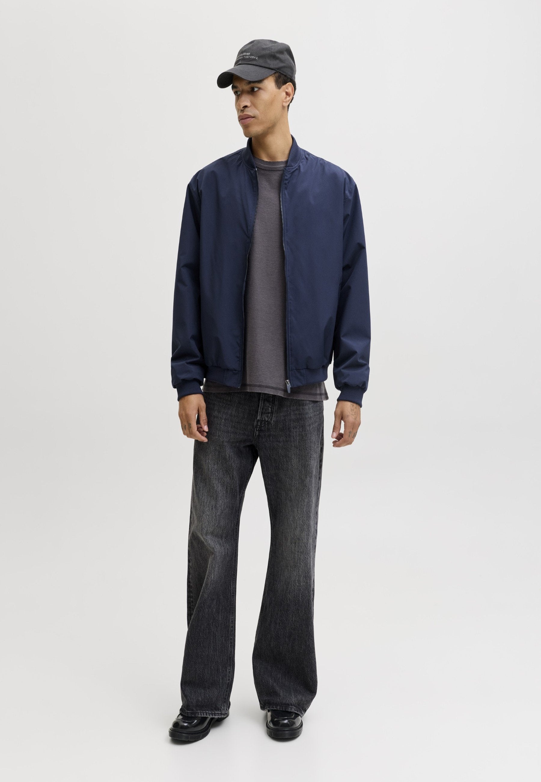 JJECHARGE BOMBER JACKET NOOS - Bomber Jacket - navy blazer