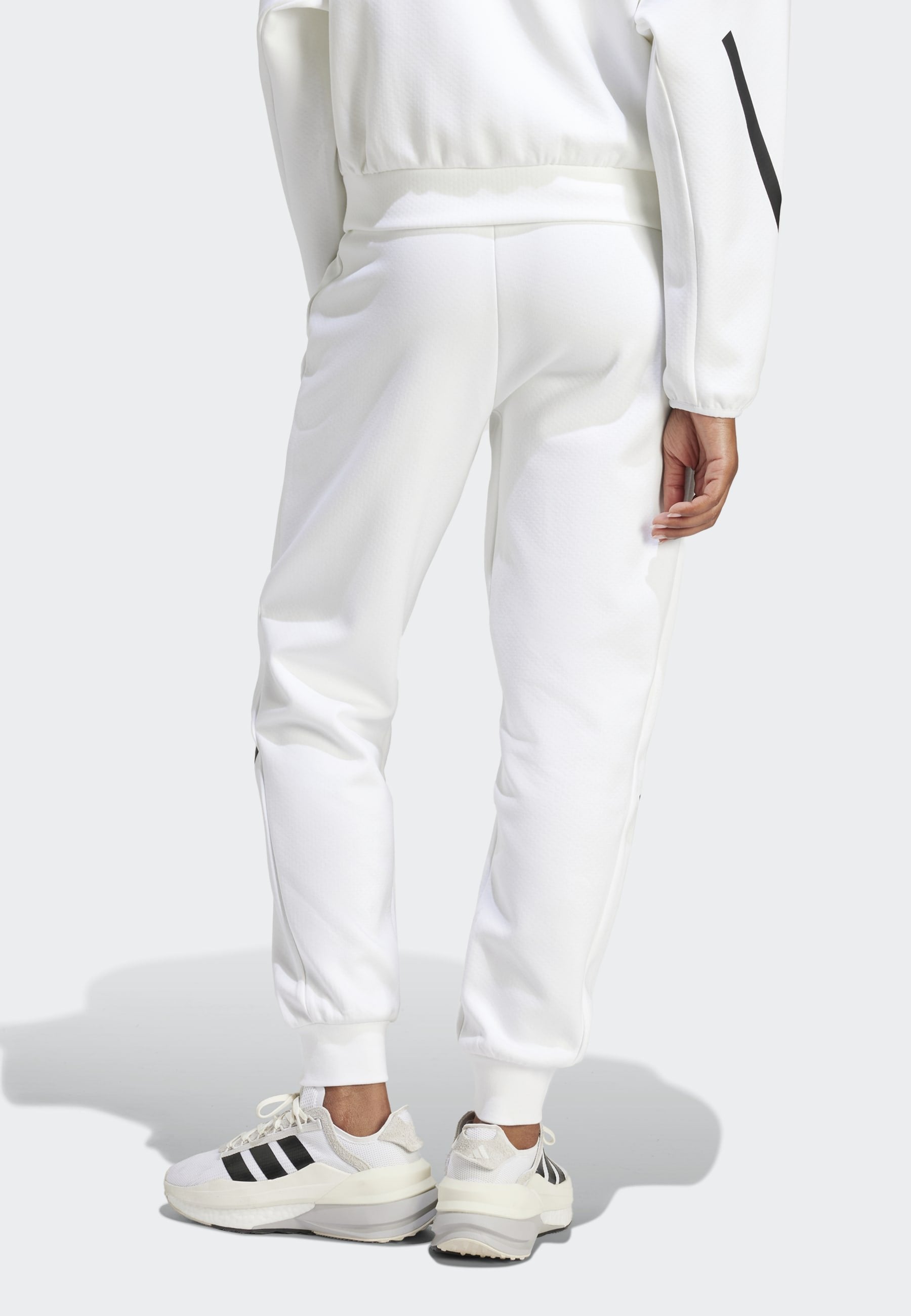 ADIDAS Z.N.E. - Tracksuit bottoms - white