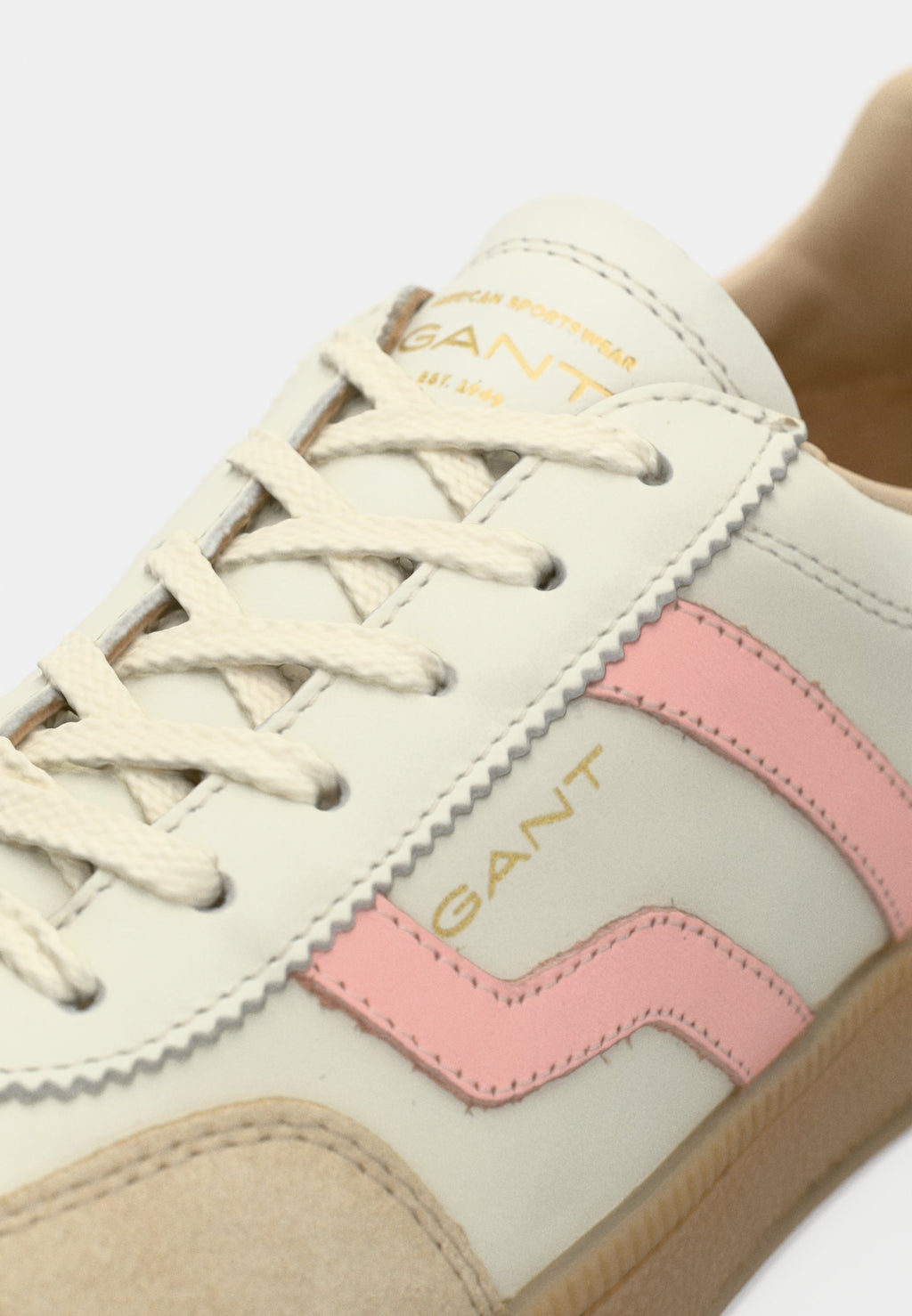 Trainers - off white/peachpink