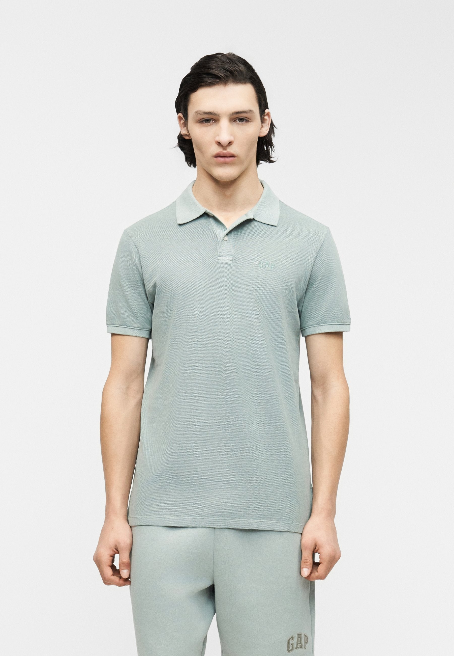 LOGO - Polo shirt - sage