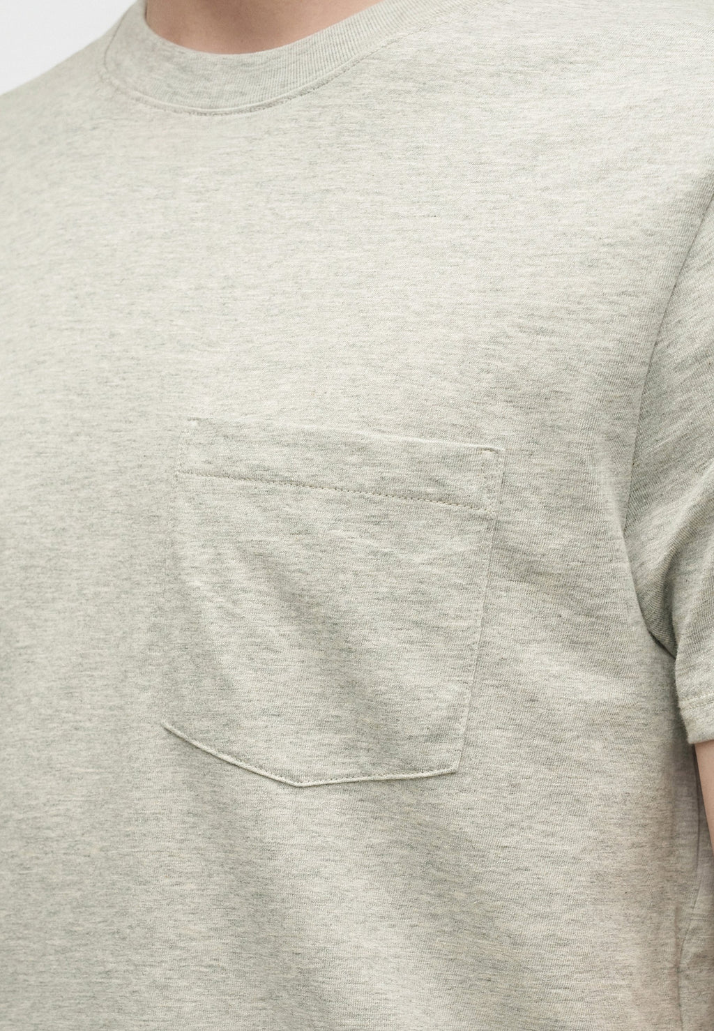 EVERYDAY POCKET TEE - Basic T-shirt - grey