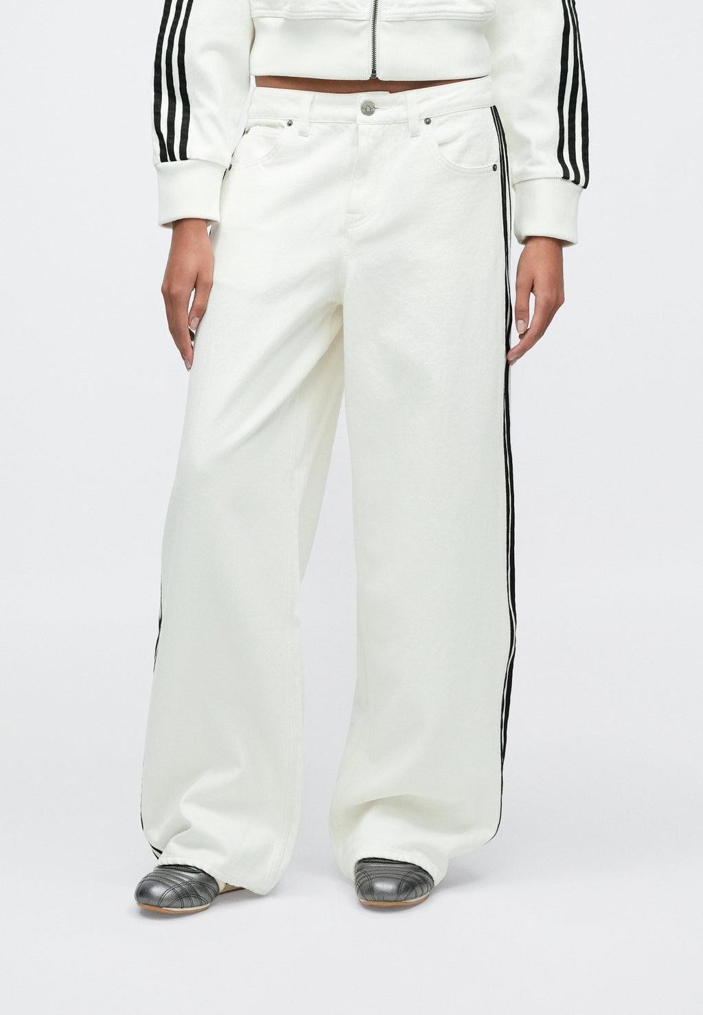 FIREBIRD JEANS - Wide Leg - cloud white