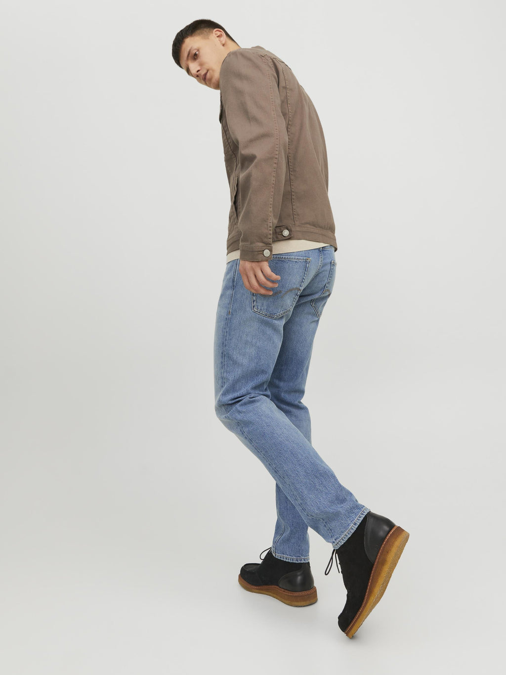 Coupe ajustée JJIMIKE JJORIGINAL SBD 555 NOOS - Jean droit - denim bleu
