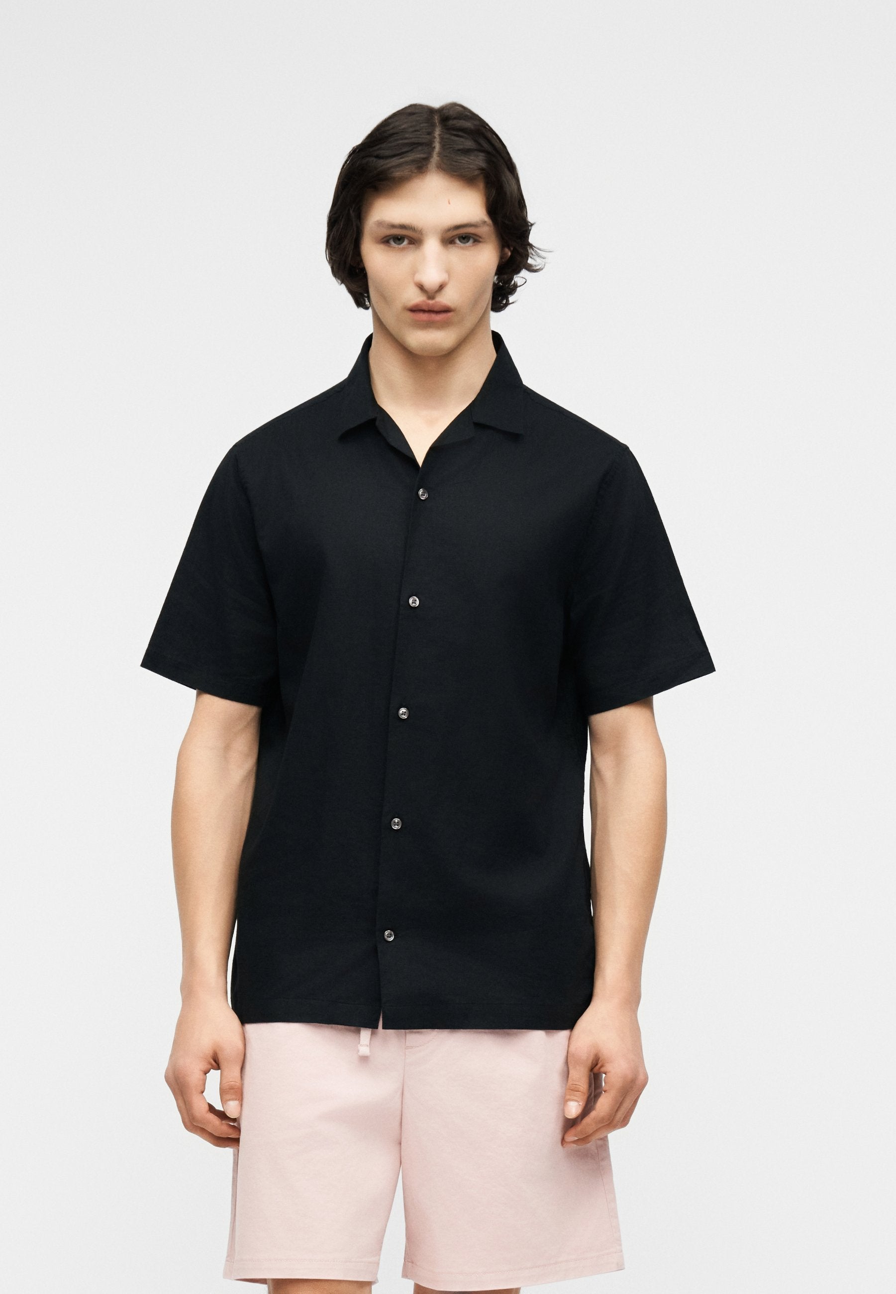 STANDARD RESORT COLLAR - Shirt - black