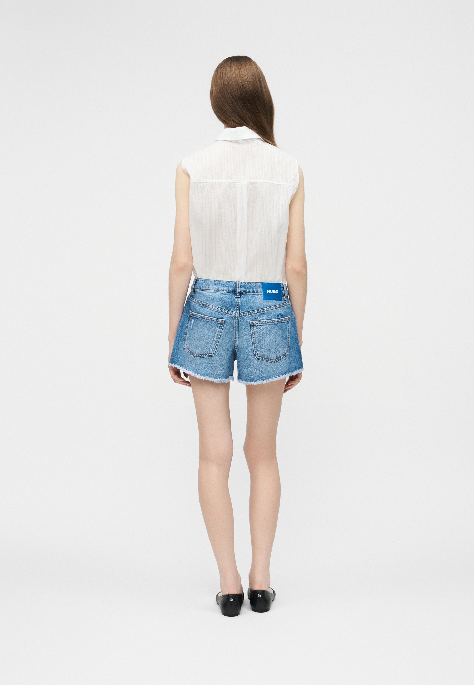 GALIMON - Denim shorts - bright blue