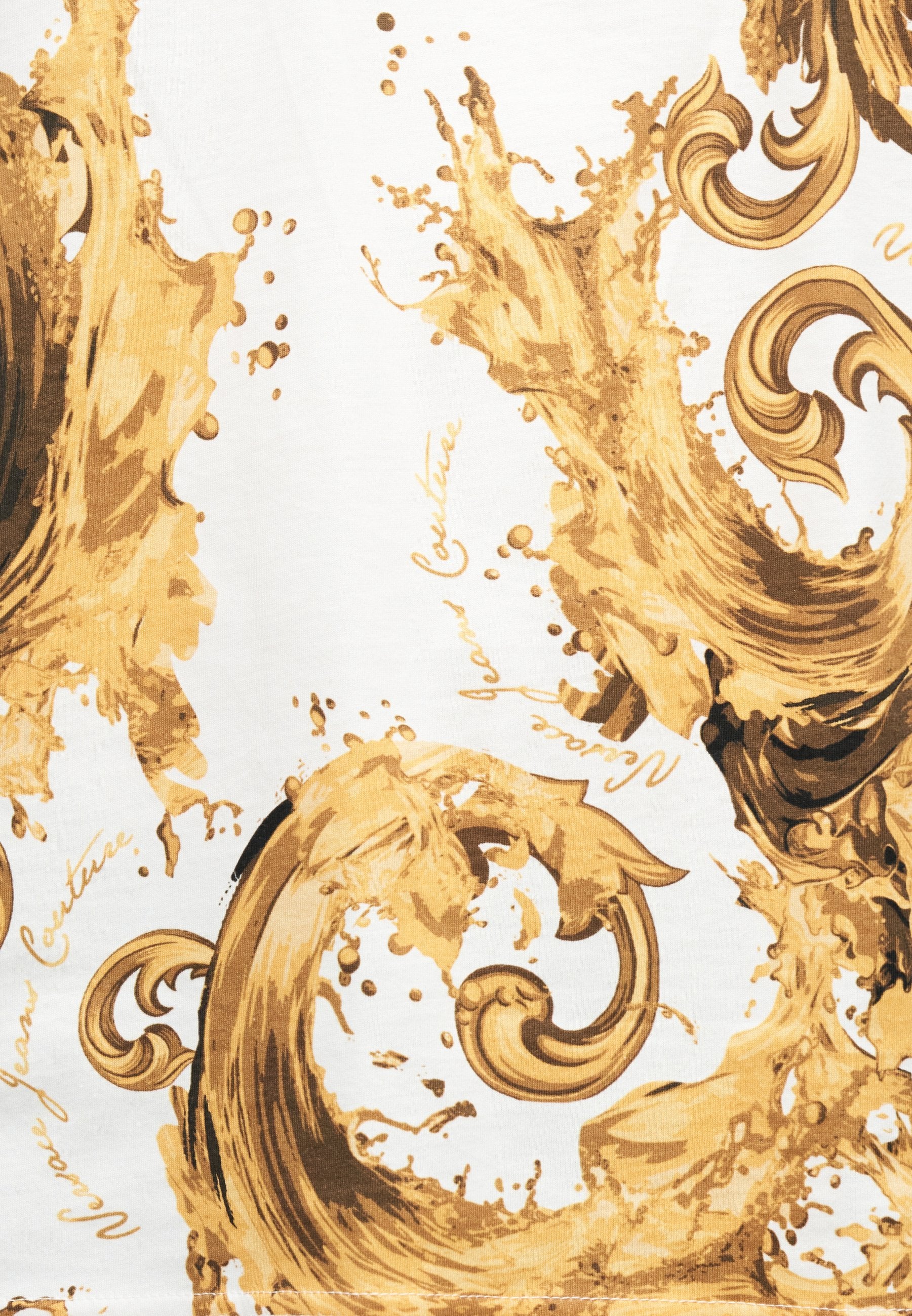 PRINT - Print T-shirt - white/gold-coloured