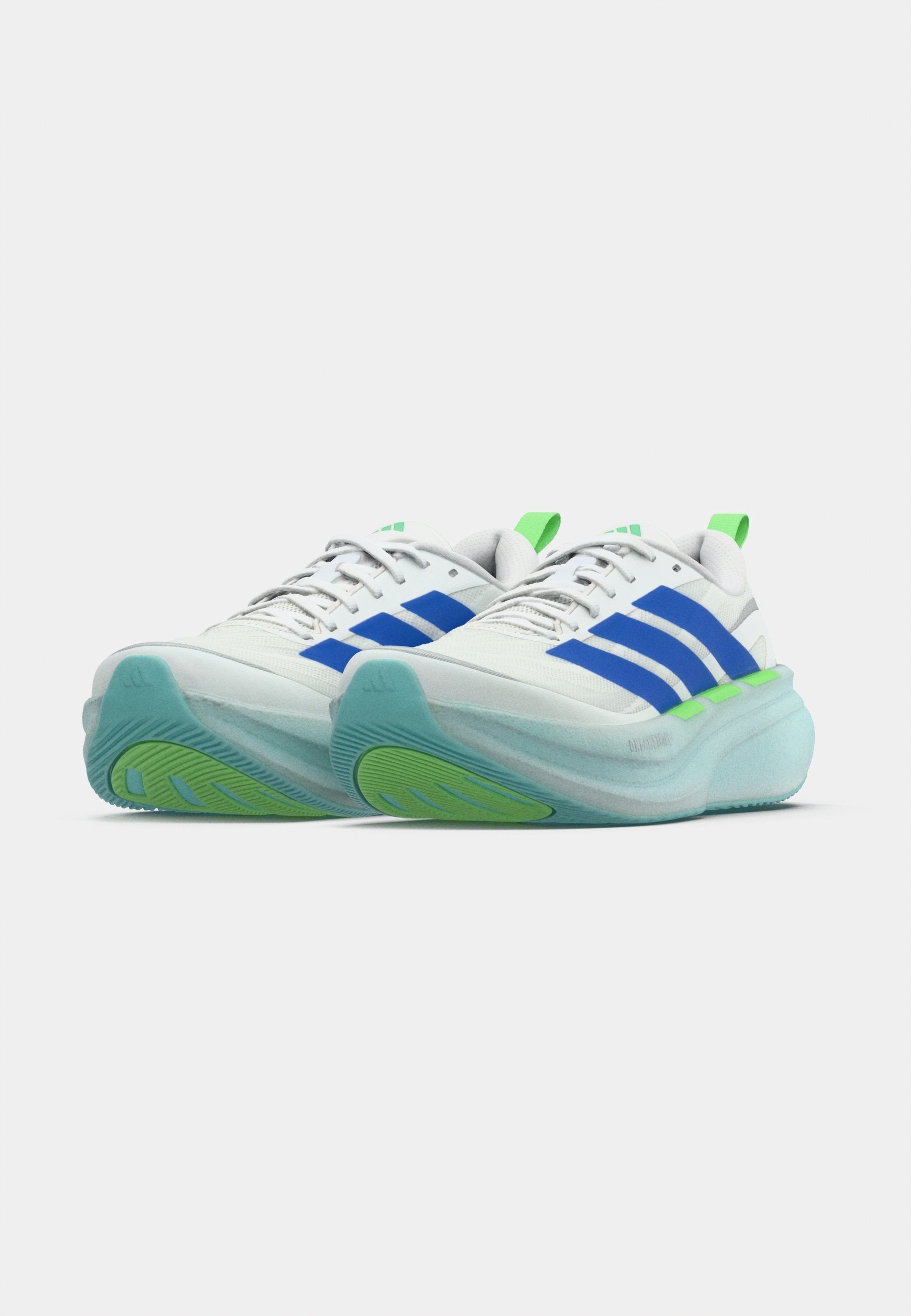 SUPERNOVA GLIDE M - Road running shoes - footwear white/blue/lime burst