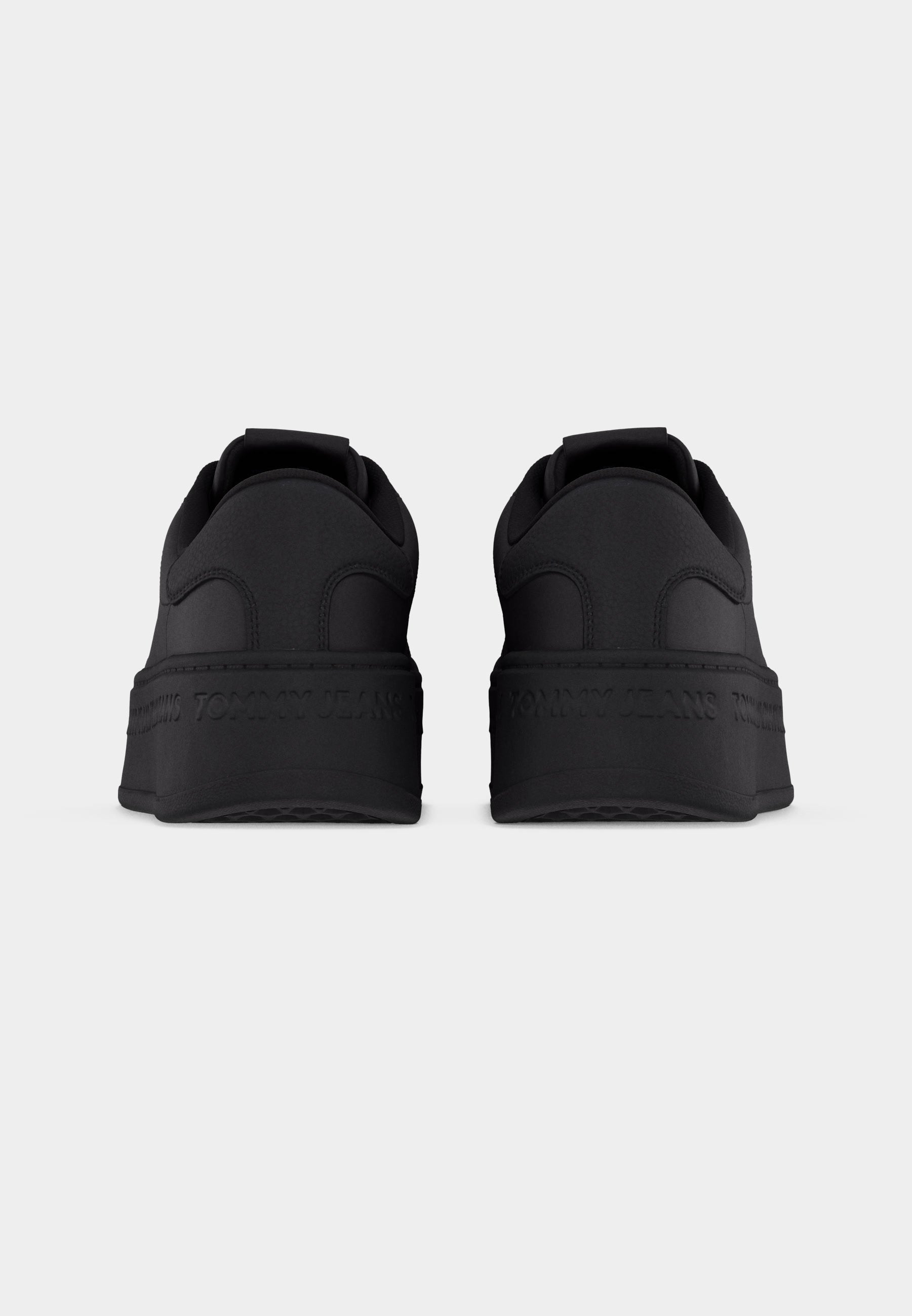 PLATFORM LOGO SNEAKER - Trainers - black