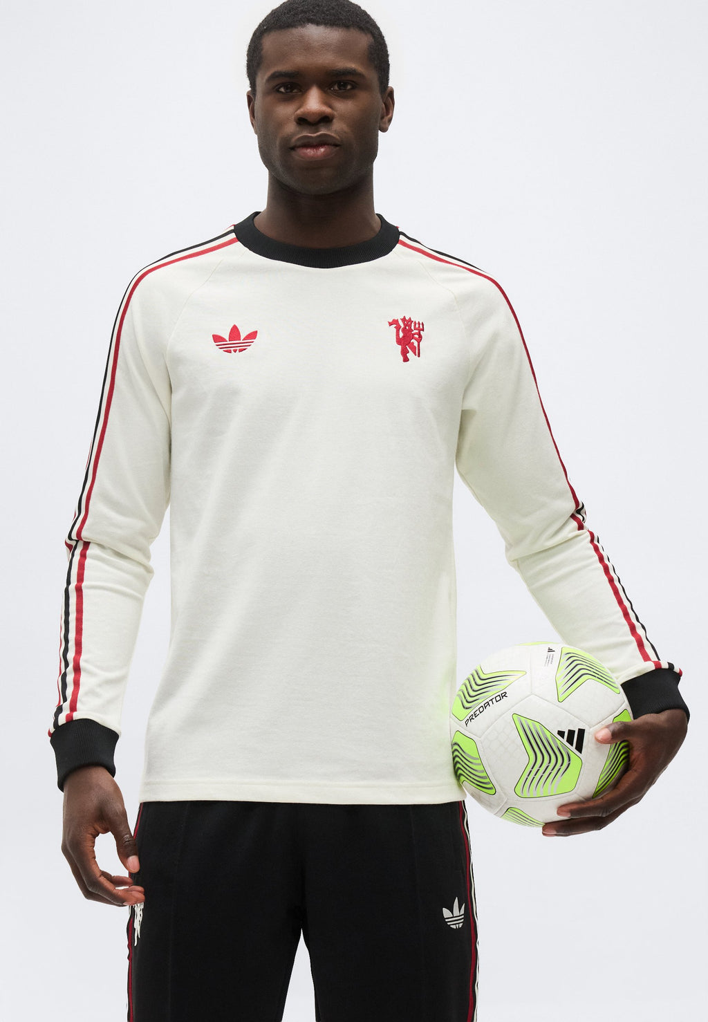 MANCHESTER UNITED LONG SLEEVE - Club wear - off-white