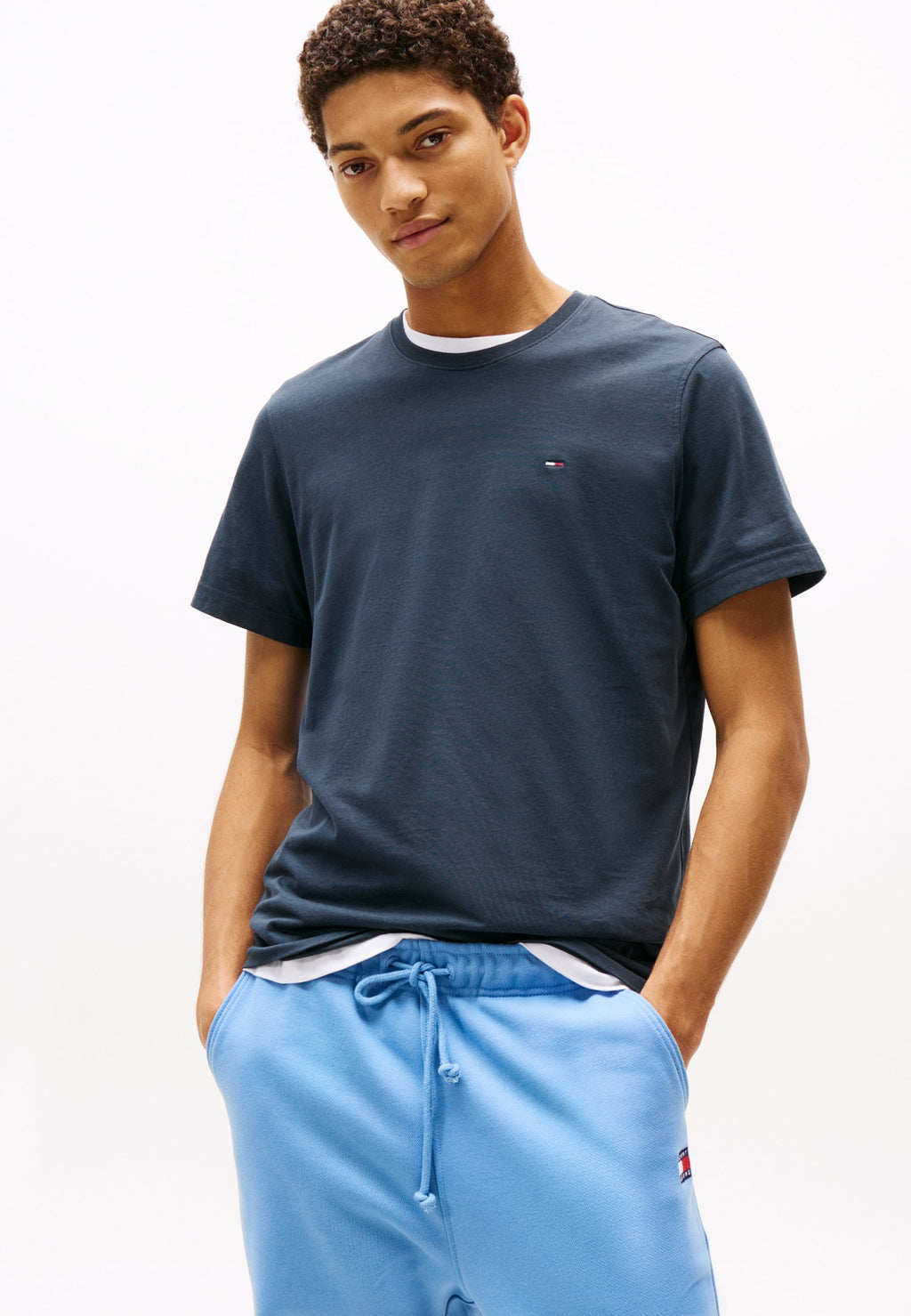FLAG EXTRA SLIM UNISEX - Basic T-shirt - black iris