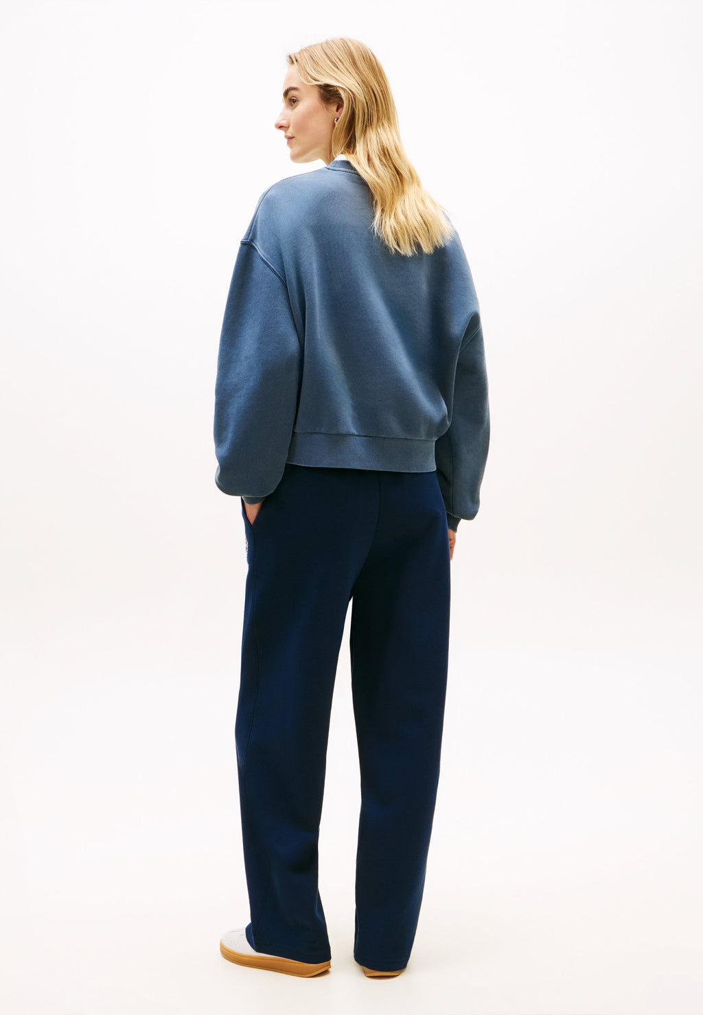 CREST EMBROIDERY RELAXED TERRY SWEATSHIRT - Sweatshirt - dark night navy
