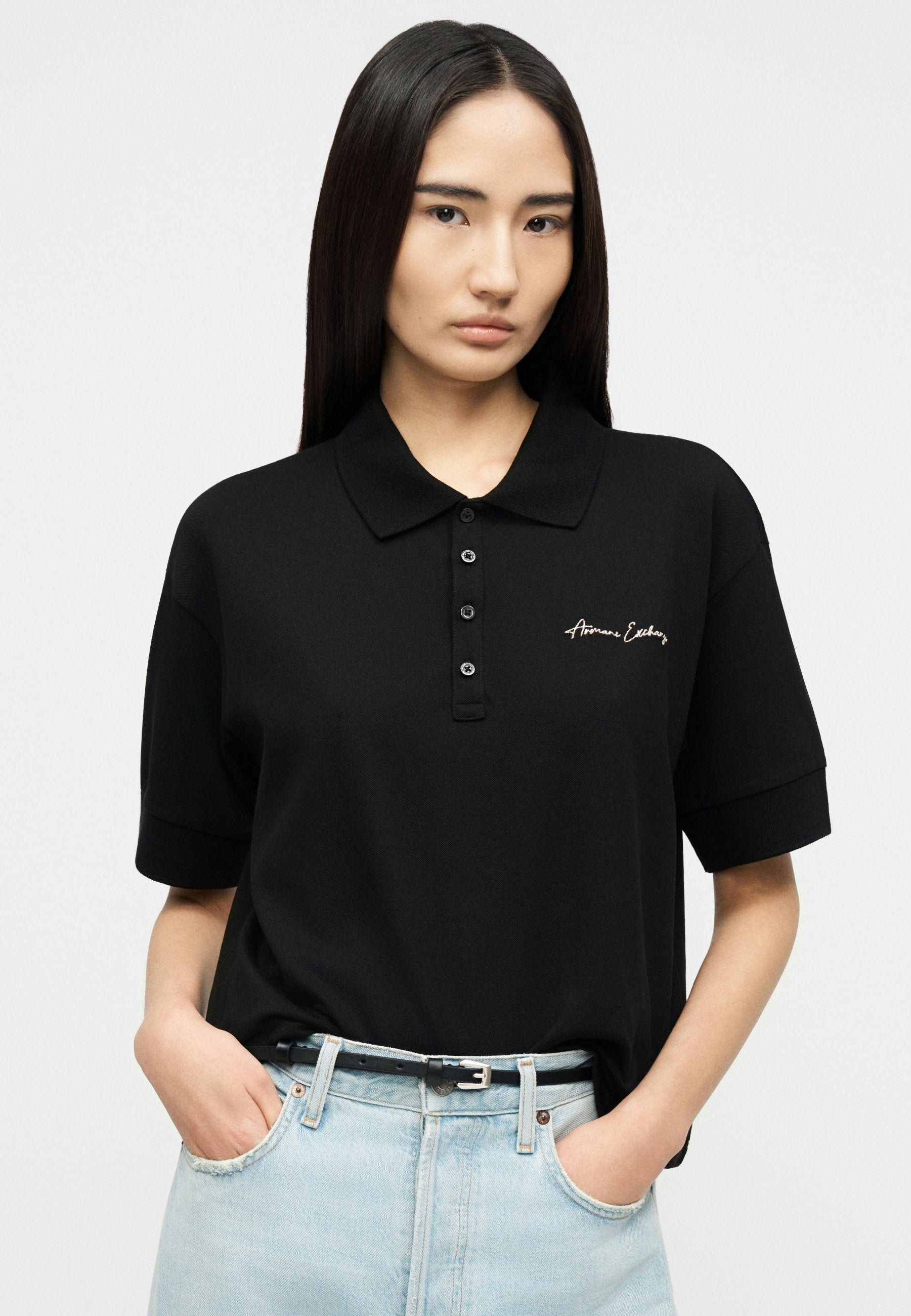 Polo shirt - black/gold-coloured