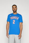 NBA OKLAHOMA CITY THUNDER SHAI GILGEOUS-ALEXANDER TİŞÖRT - Kulüp kıyafeti - sinyal mavisi