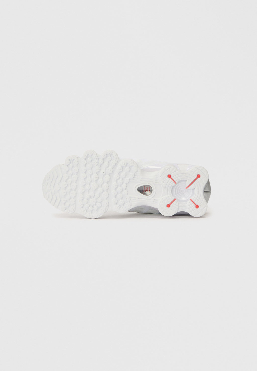 SHOX TL UNISEX - Baskets - blanc/argenté métallisé/orange