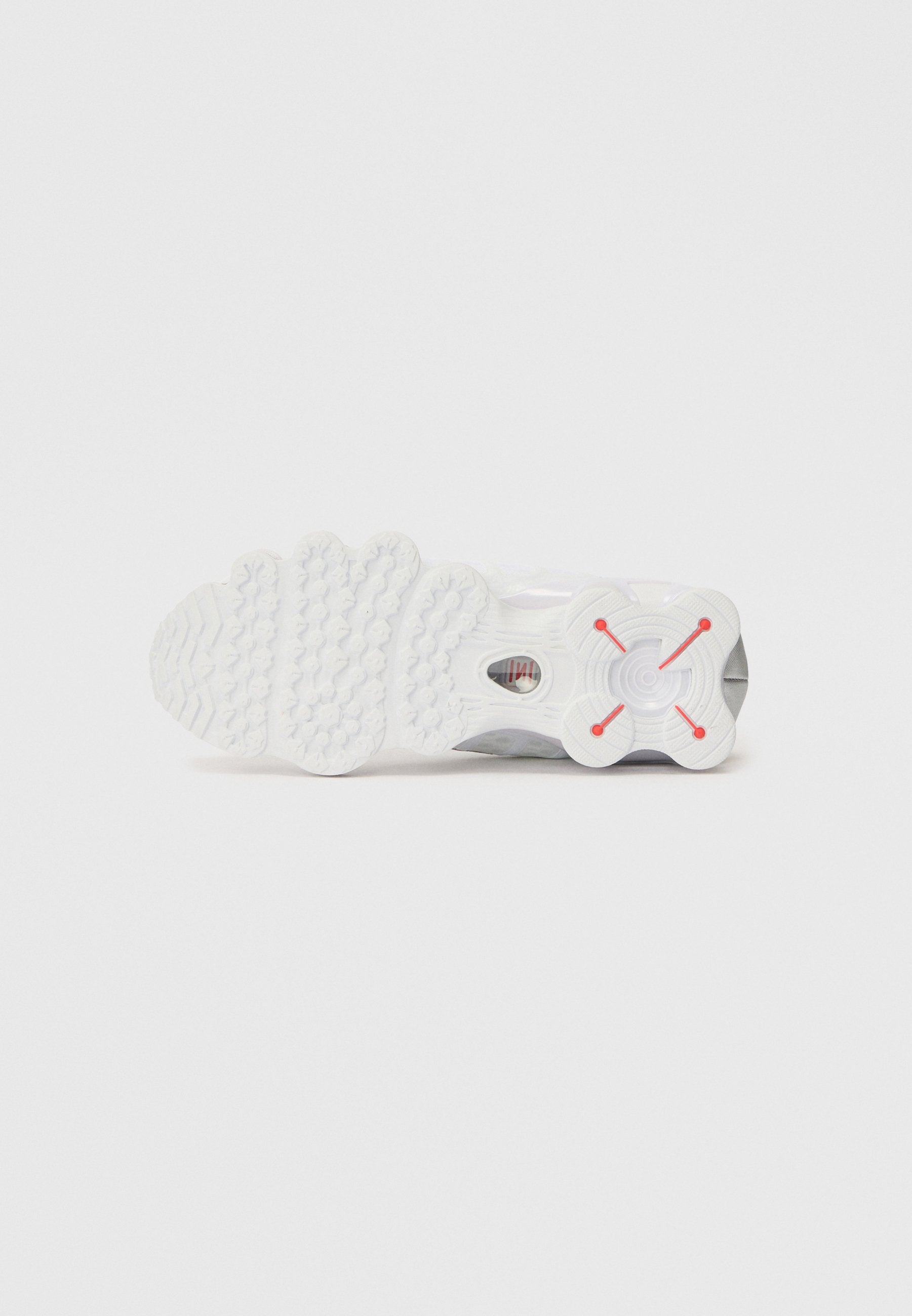 SHOX TL UNISEX - Baskets - blanc/argenté métallisé/orange