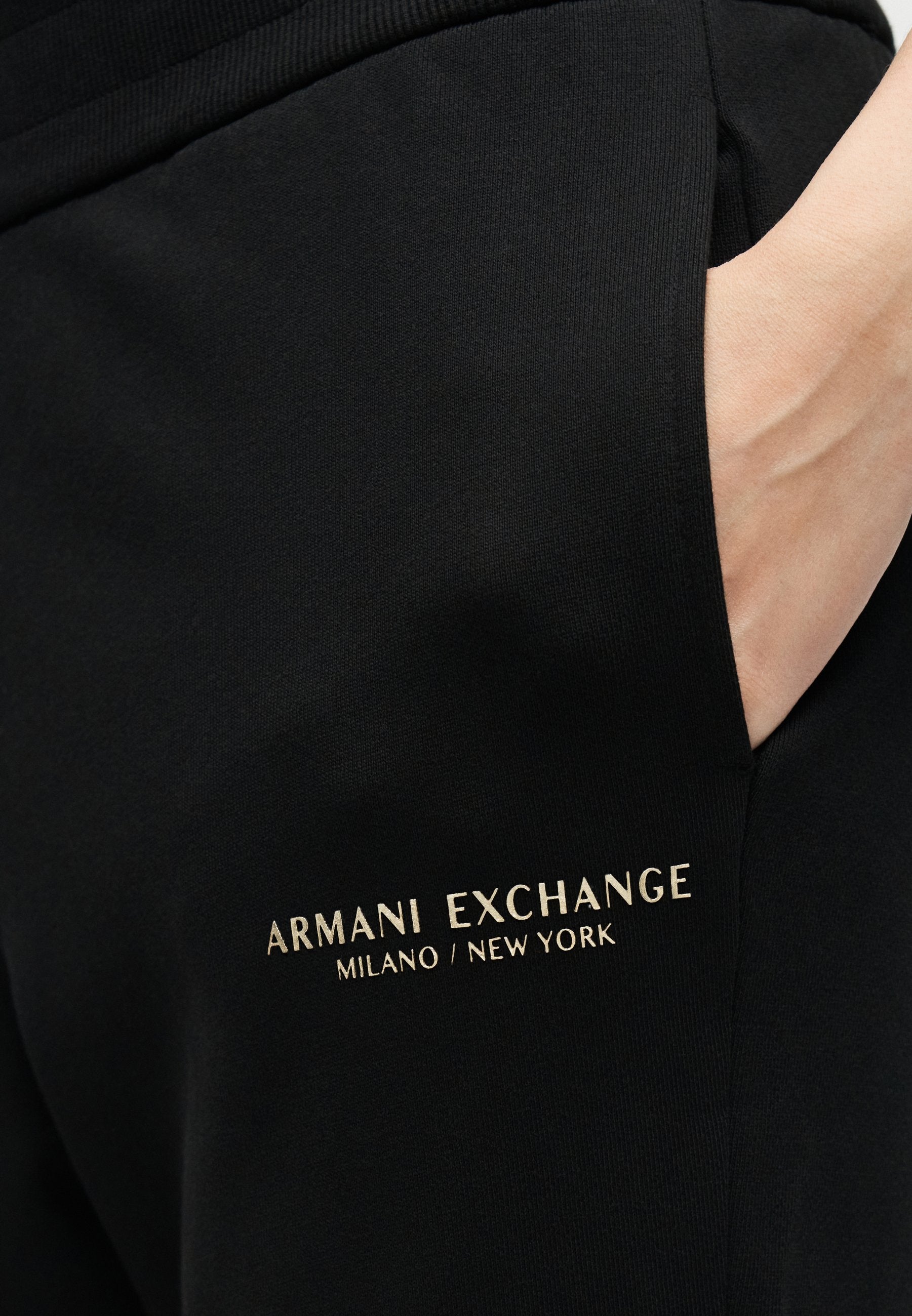 TROUSER - Tracksuit bottoms - black/gold-coloured