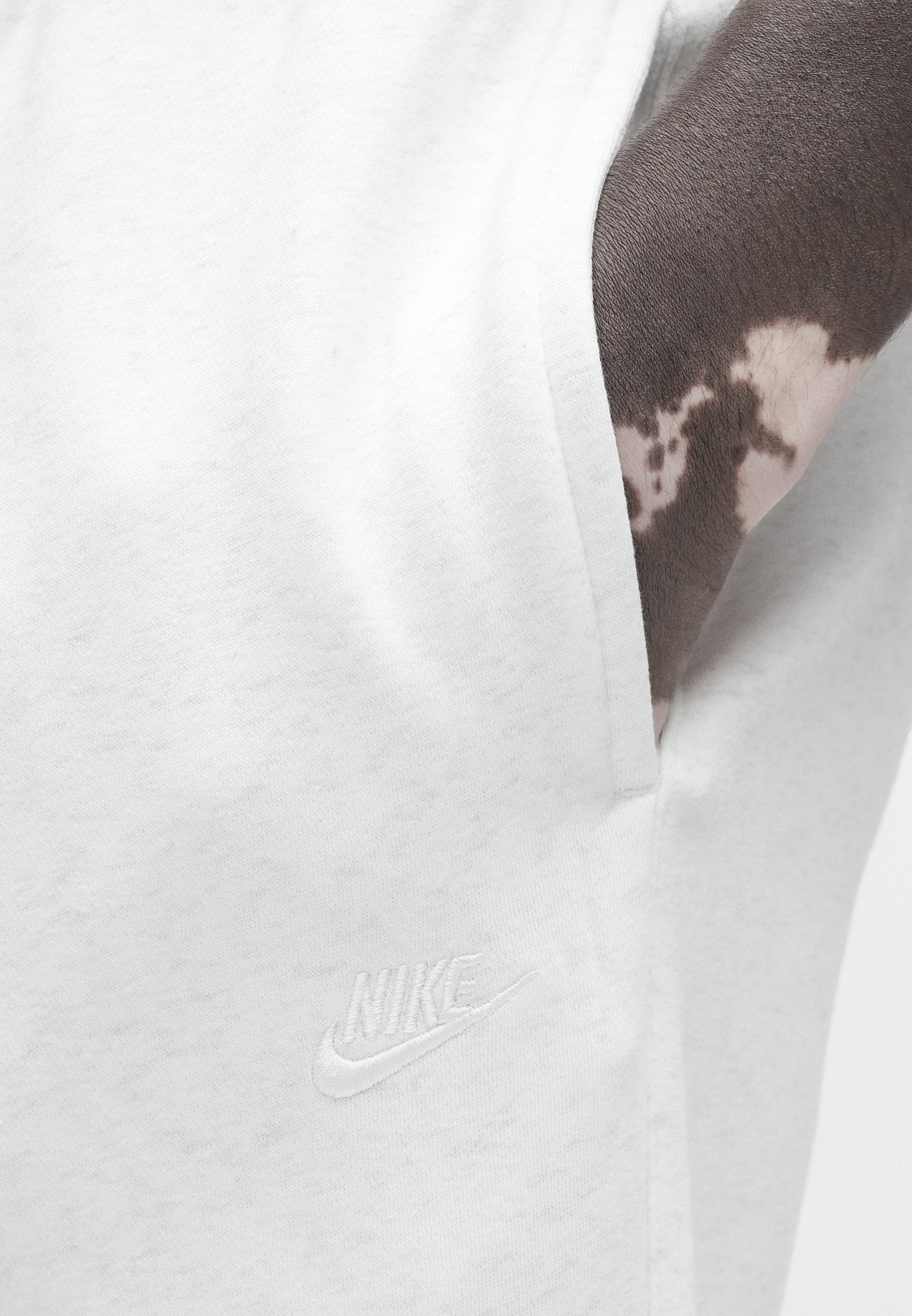 Tracksuit bottoms - birch heather/white