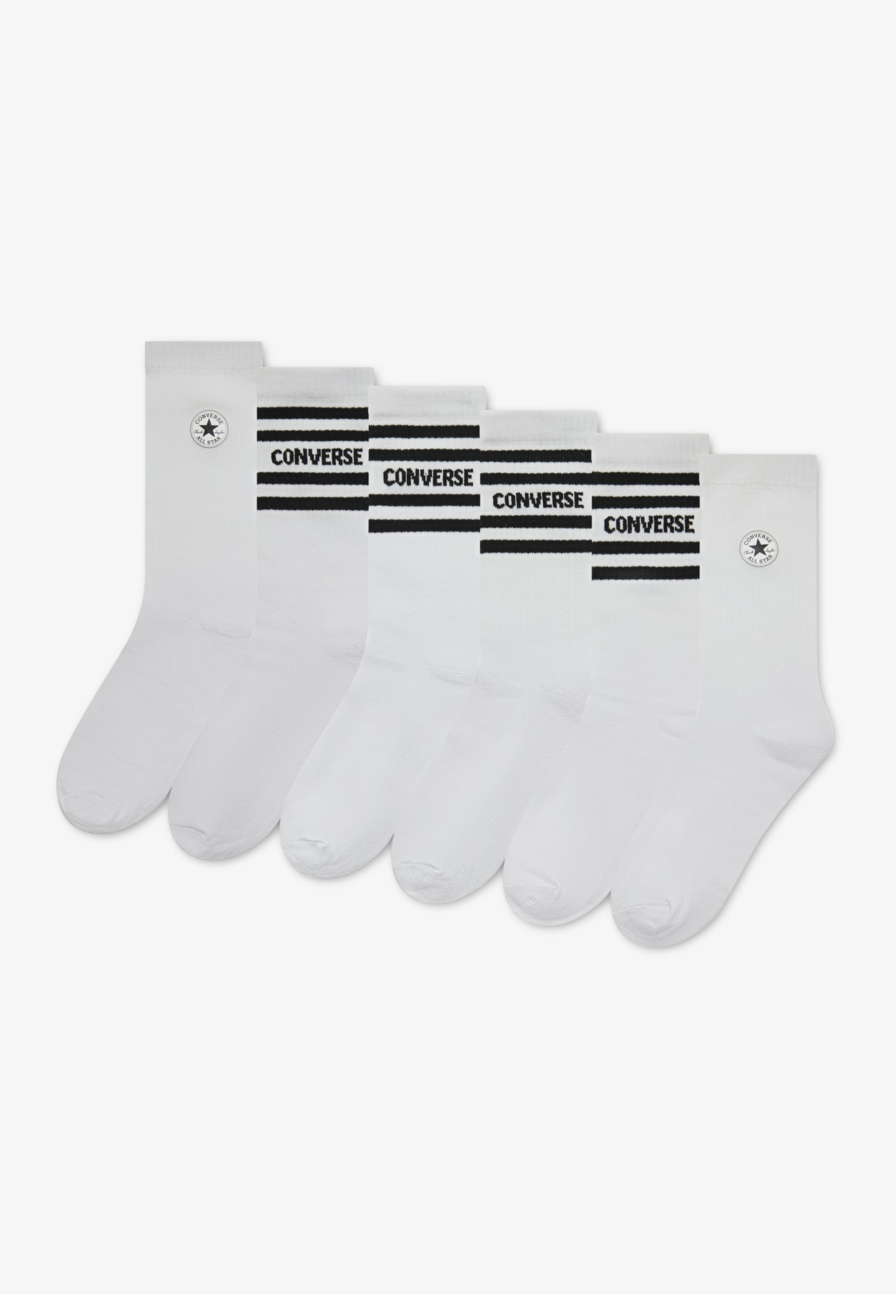 CHUCKPATCH CREW UNISEX 6 PACK - Socks - white