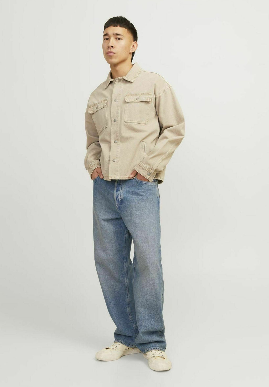 gy fit JJIALEX JJORIGINAL SBD 308 NOOS - Baggy Jeans - blue denim