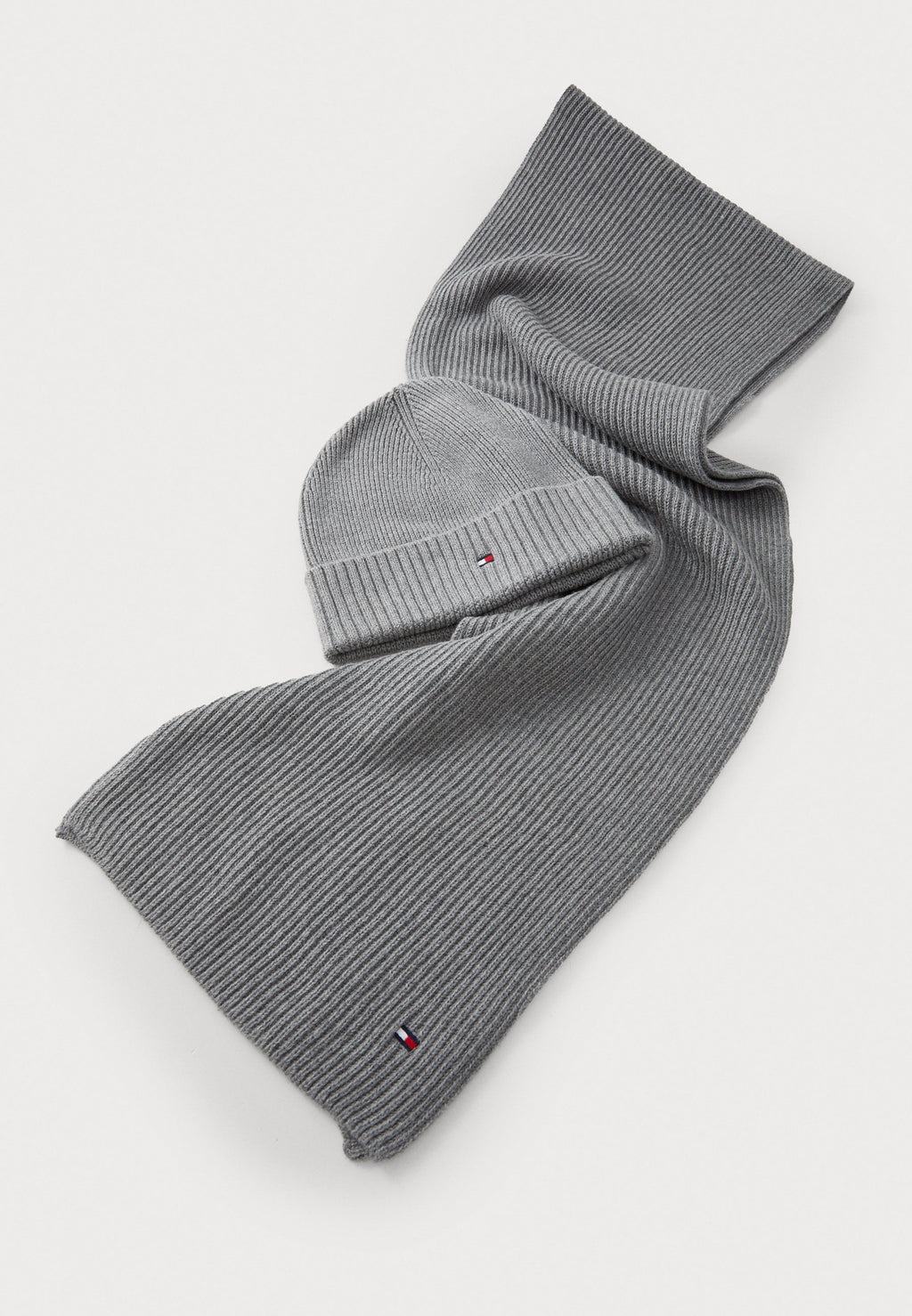 FLAG BEANIE & SCARF SET - Scarf - mid grey heather