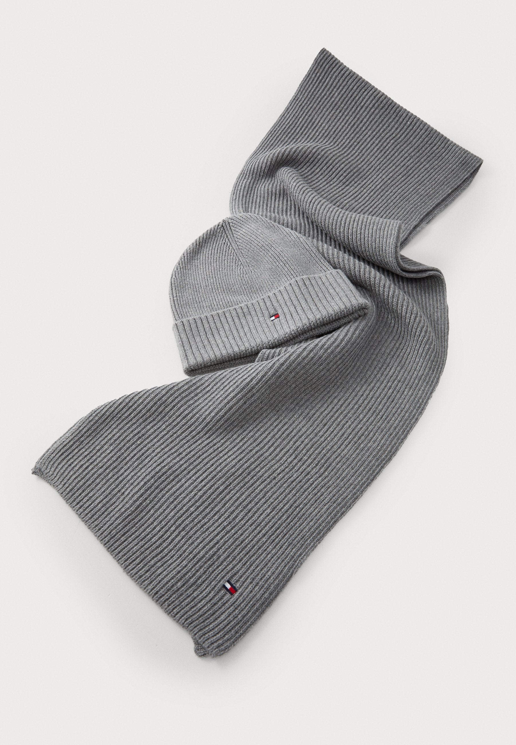 FLAG BEANIE & SCARF SET - Scarf - mid grey heather