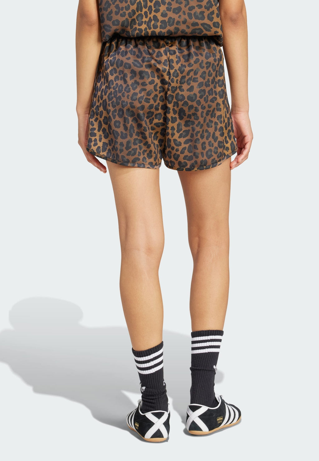 WIDE LEG LEO PRINT SATIN - Shorts - multicolor bronze strata