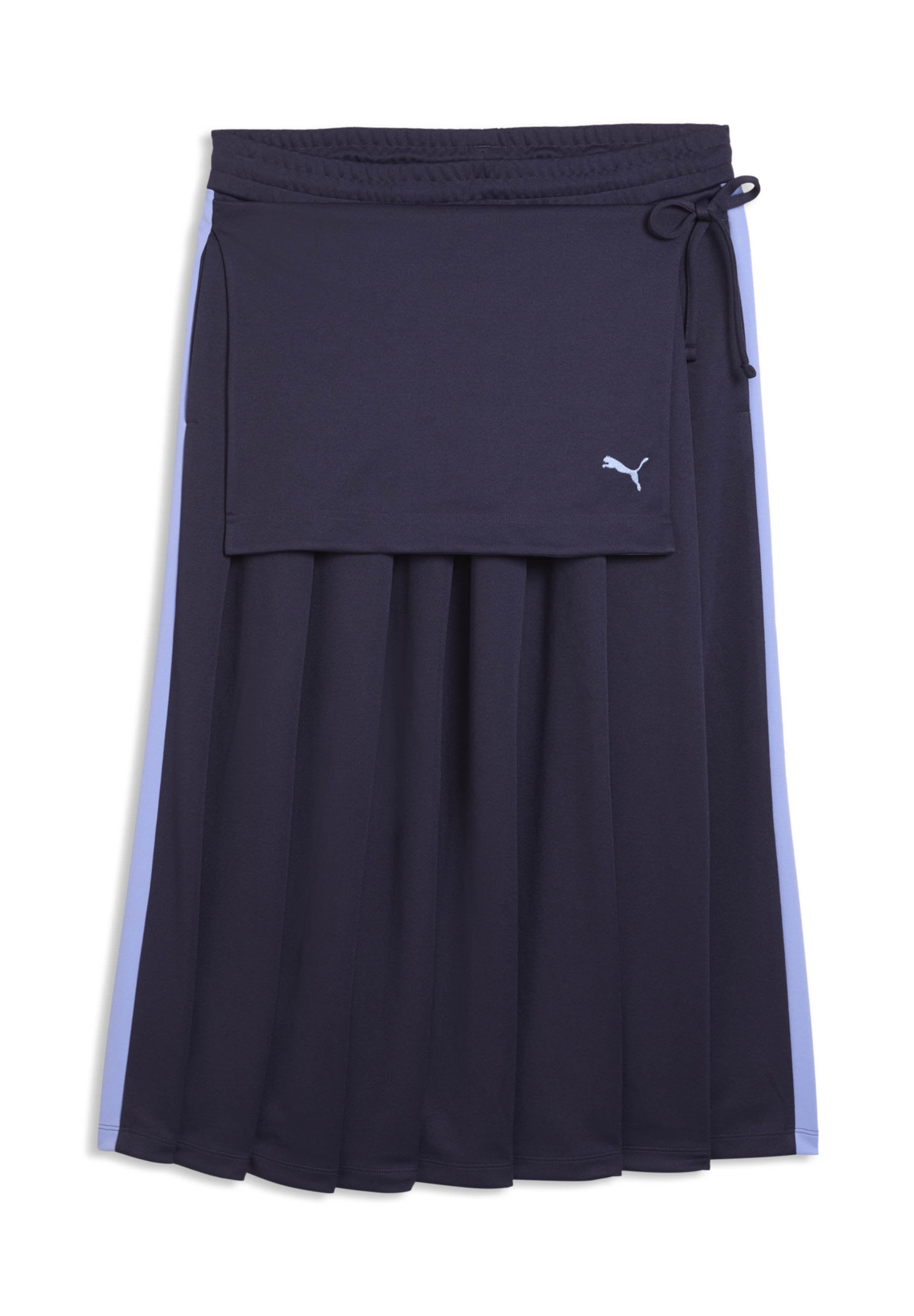 MIDI PLEATED SKIRT - A-line skirt - deep plum