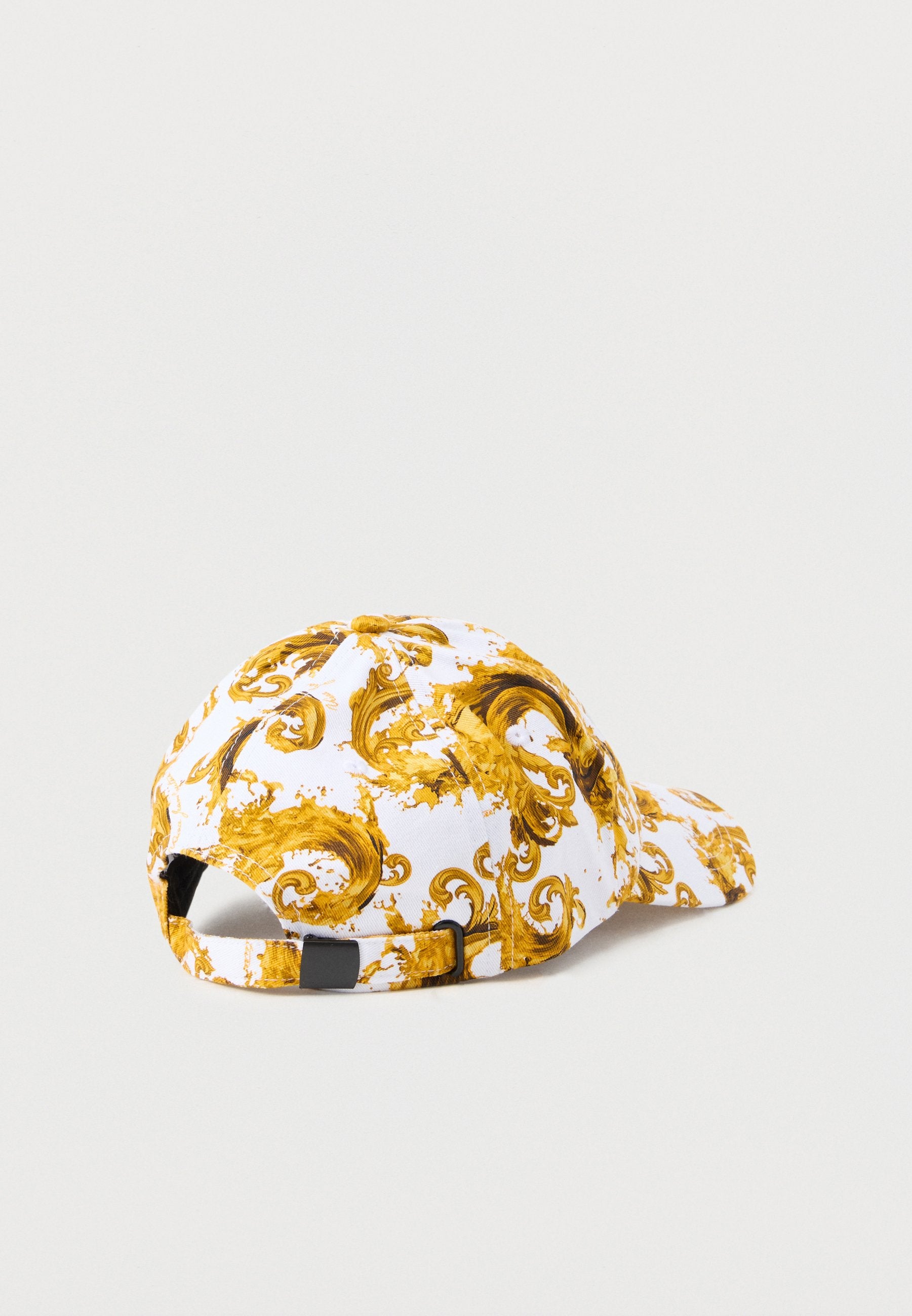 BASEBALL CAP CUT IN THE MIDDLE UNISEX - Cap - white/gold-coloured