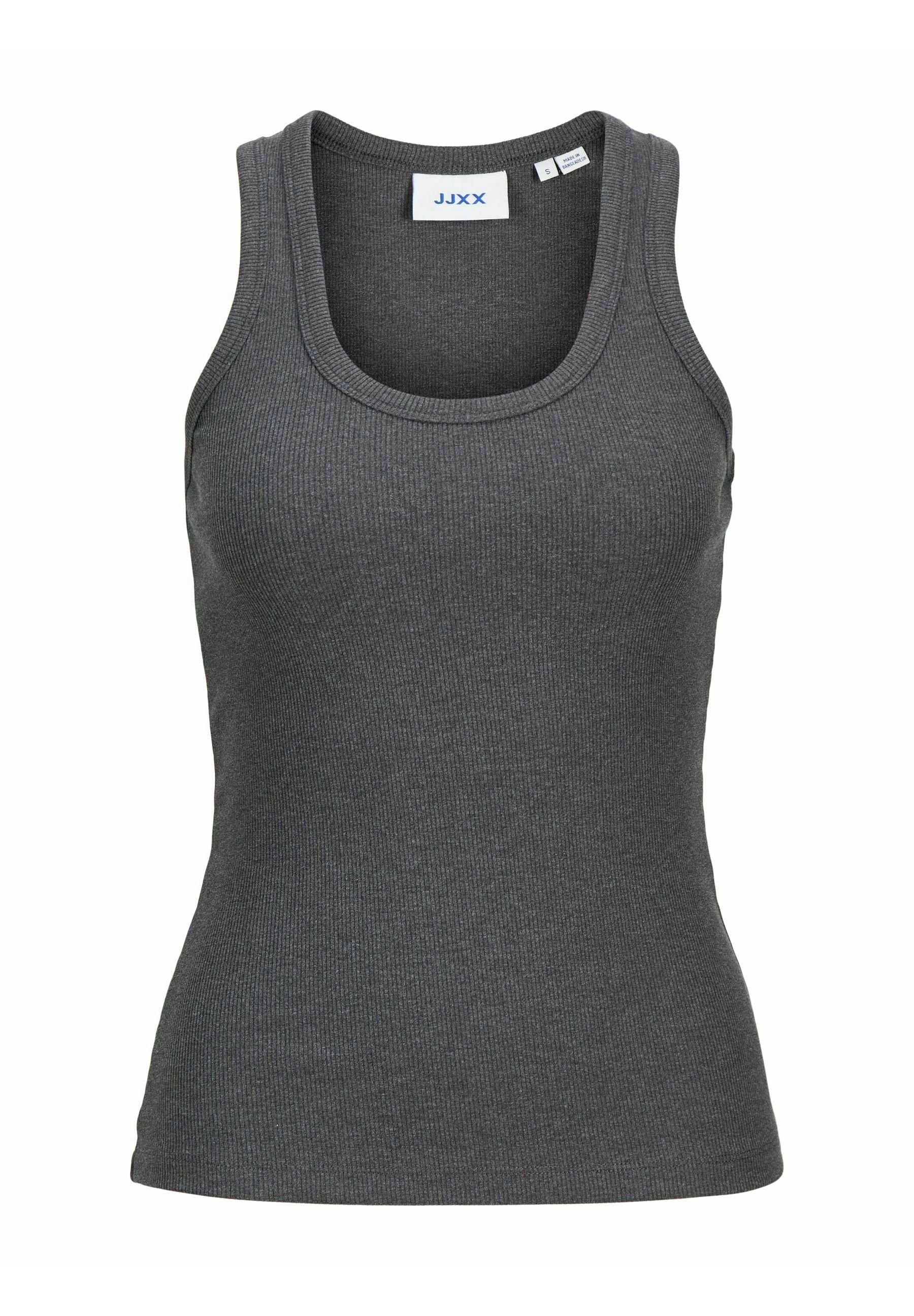 JXFRIDA - Top - dark grey melange