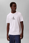DISTRESS MONOGRAM GRAPHIC TEE - Print T-shirt - bright white