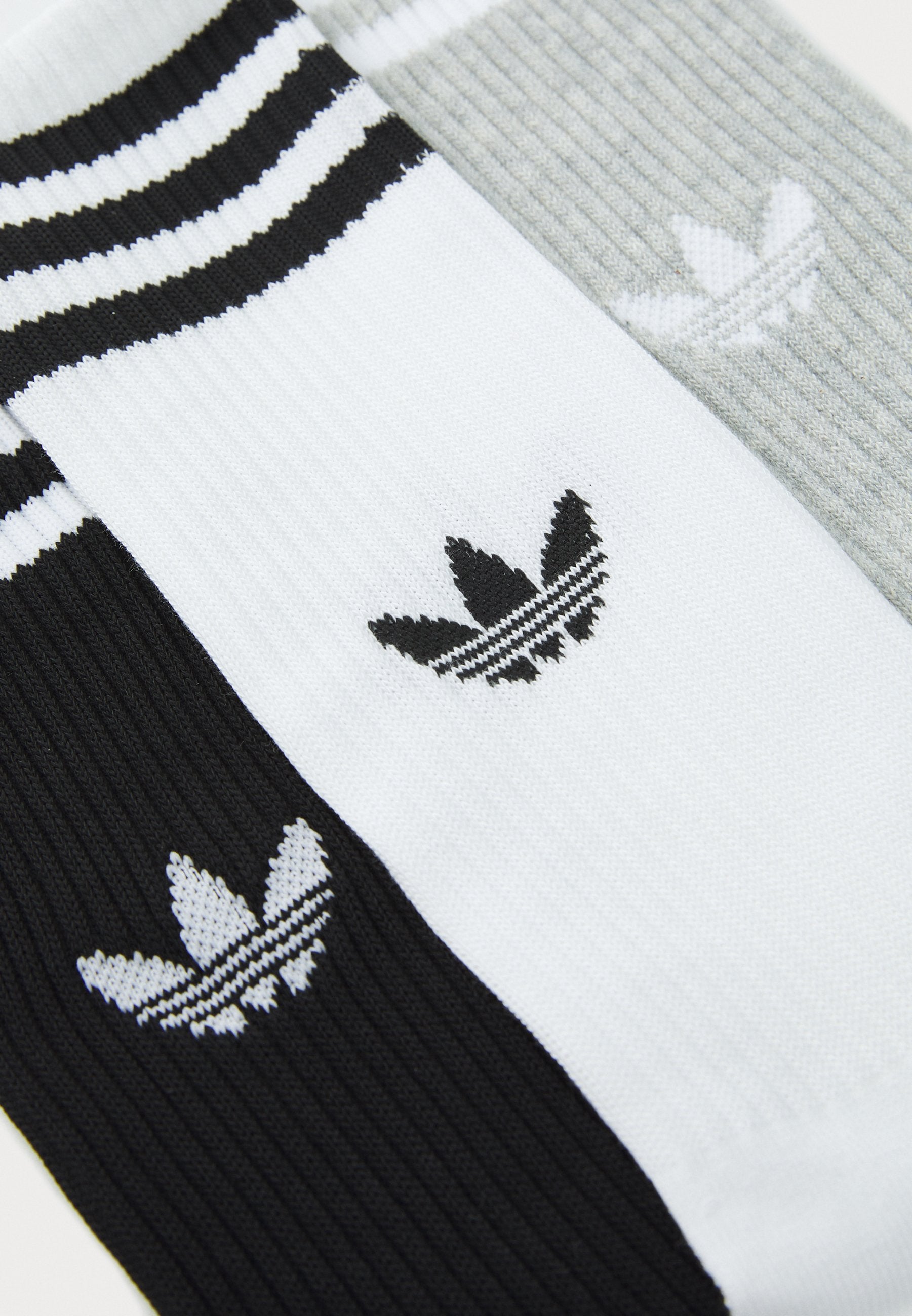 HIGH UNISEX 3 PACK - Socks - white/medium grey heather/black