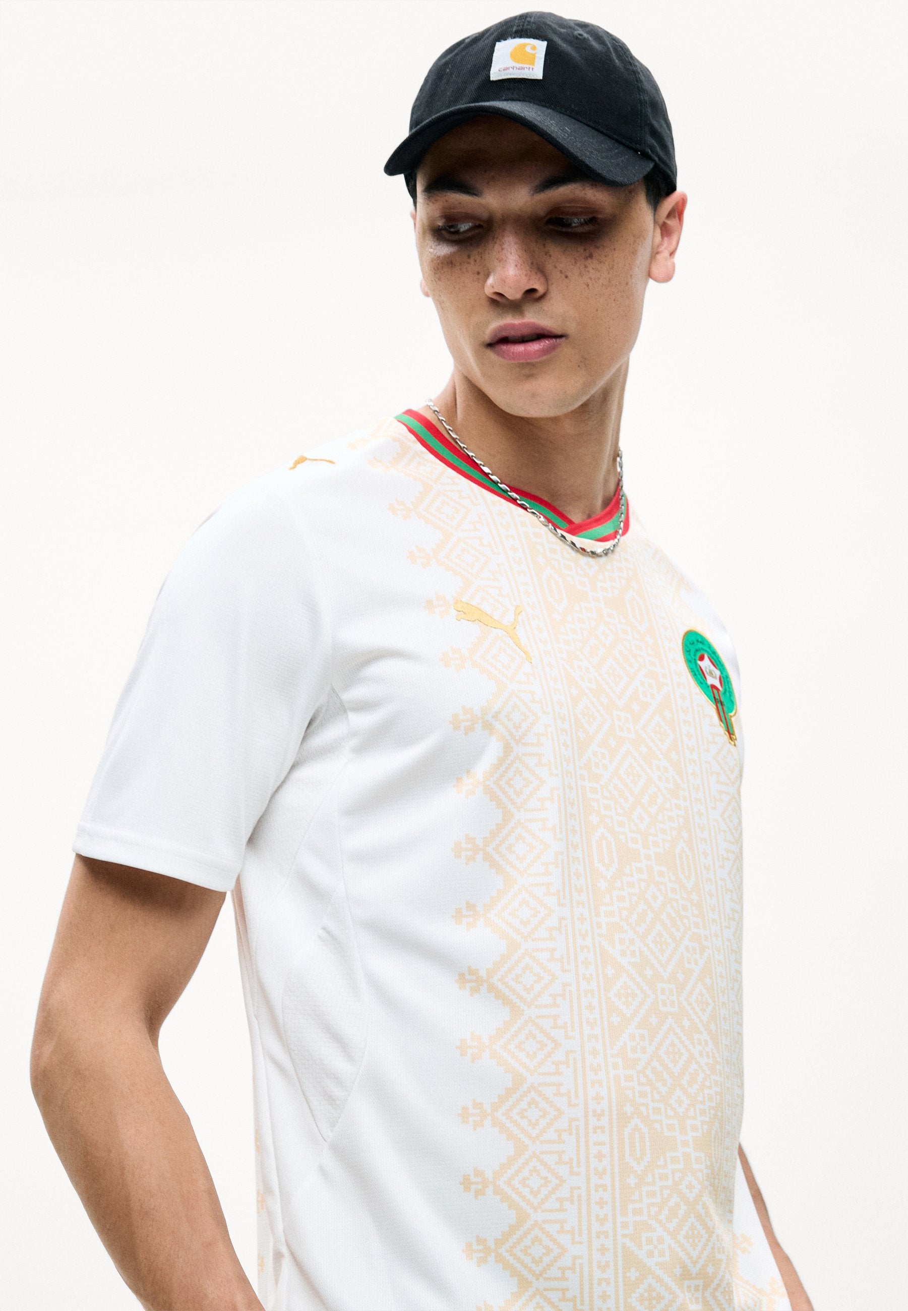MOROCCO FRMF AWAY REPLICA - Sports T-shirt - white/victory gold-coloured