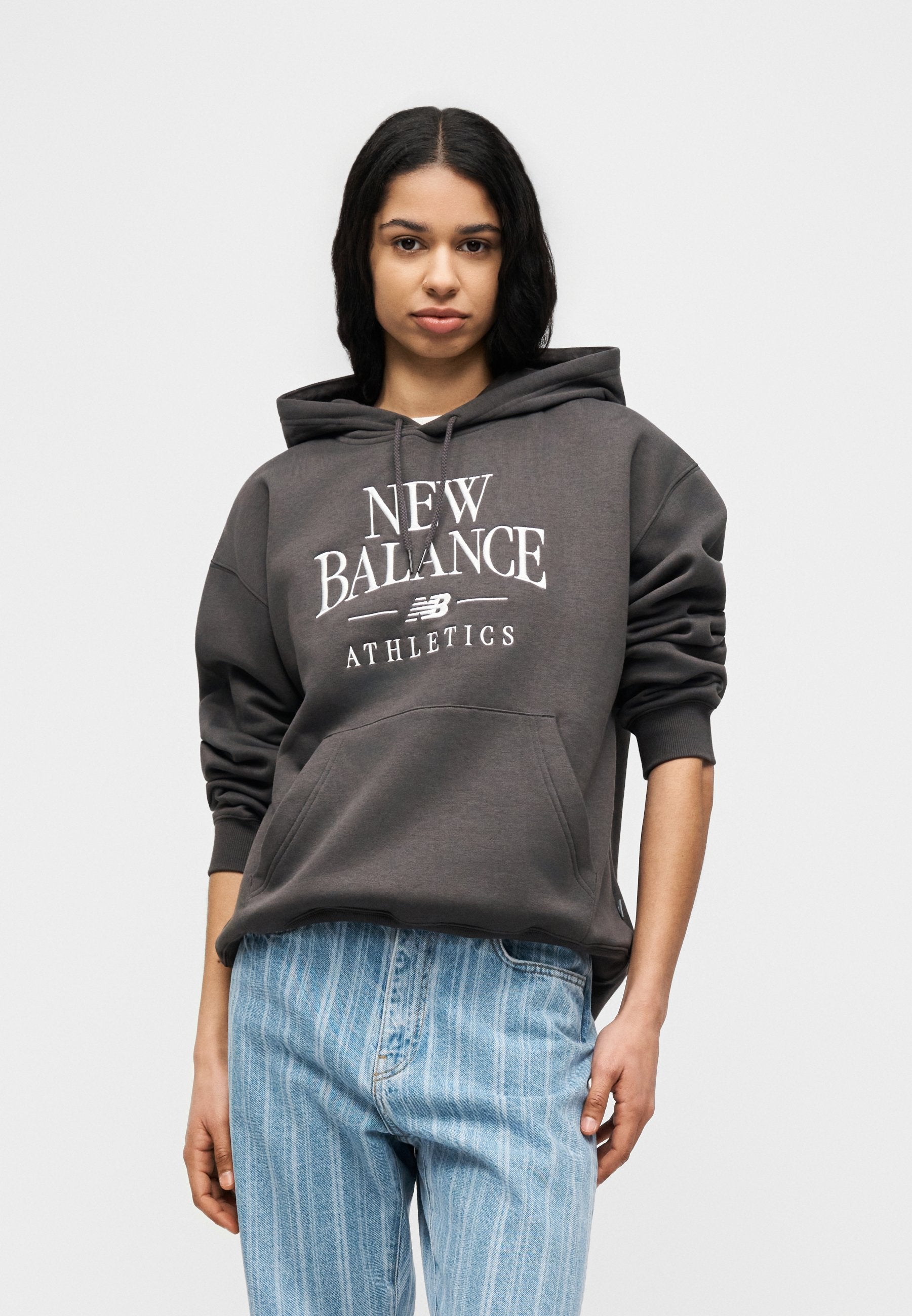 LINEAR HERITAGE HOODIE - Hoodie - faded black