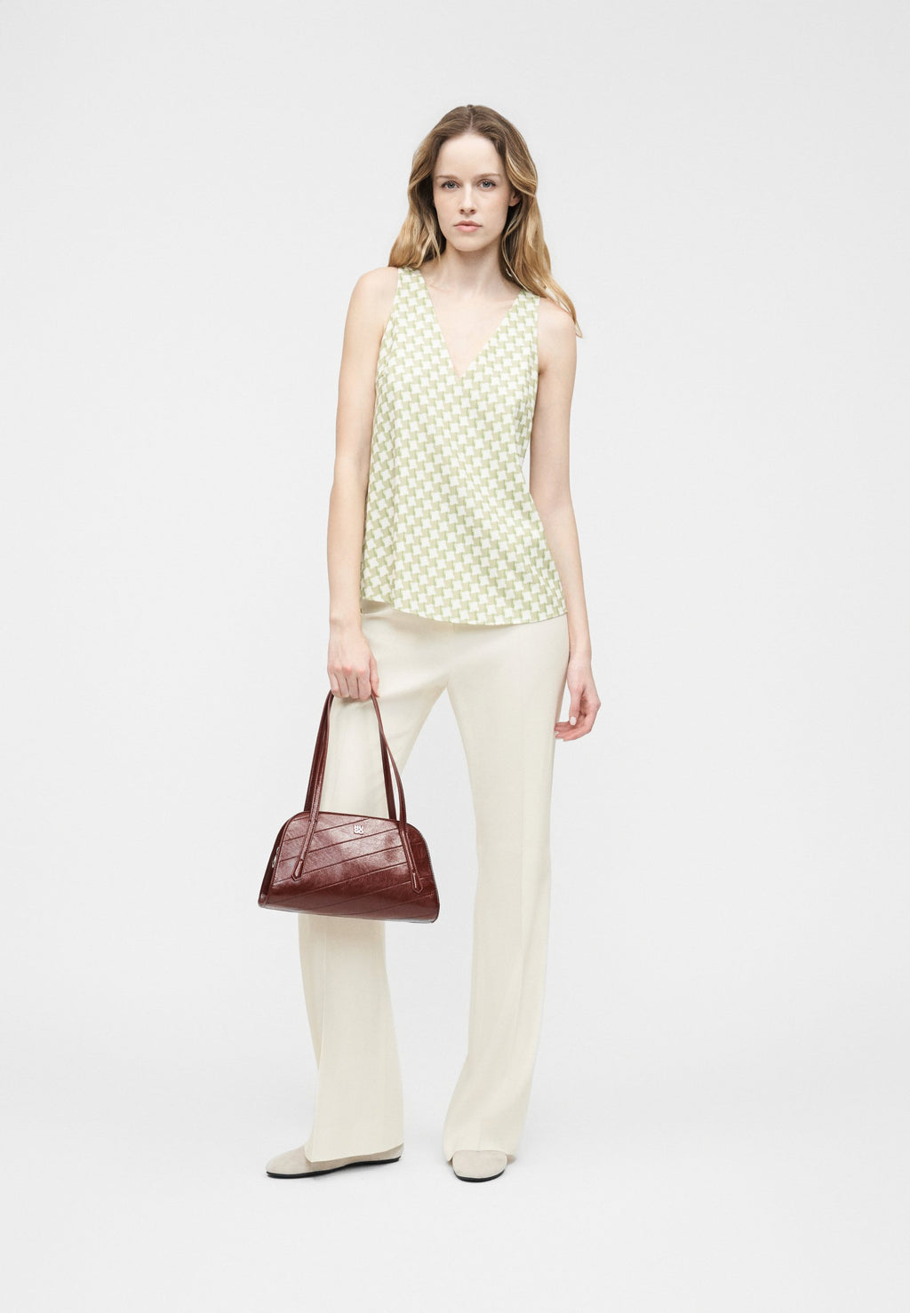 HILOTINNA - Trousers - open white