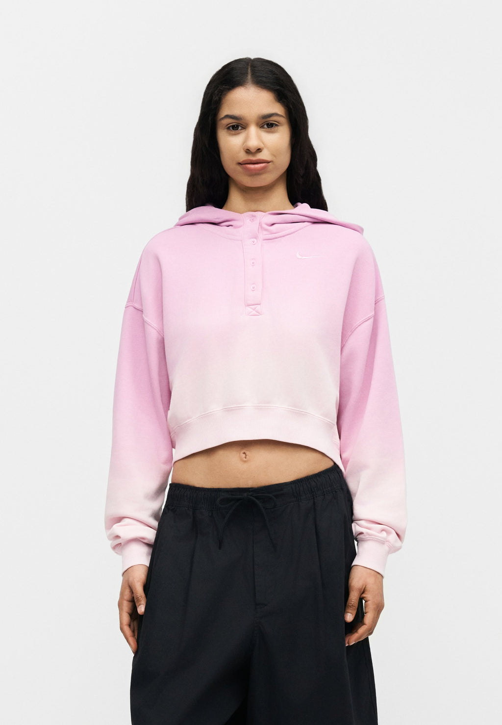 Sweat à capuche - rose mousse/magenta