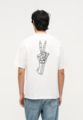 JJTUNE TEE CREW NECK - Print T-shirt - cloud dancer