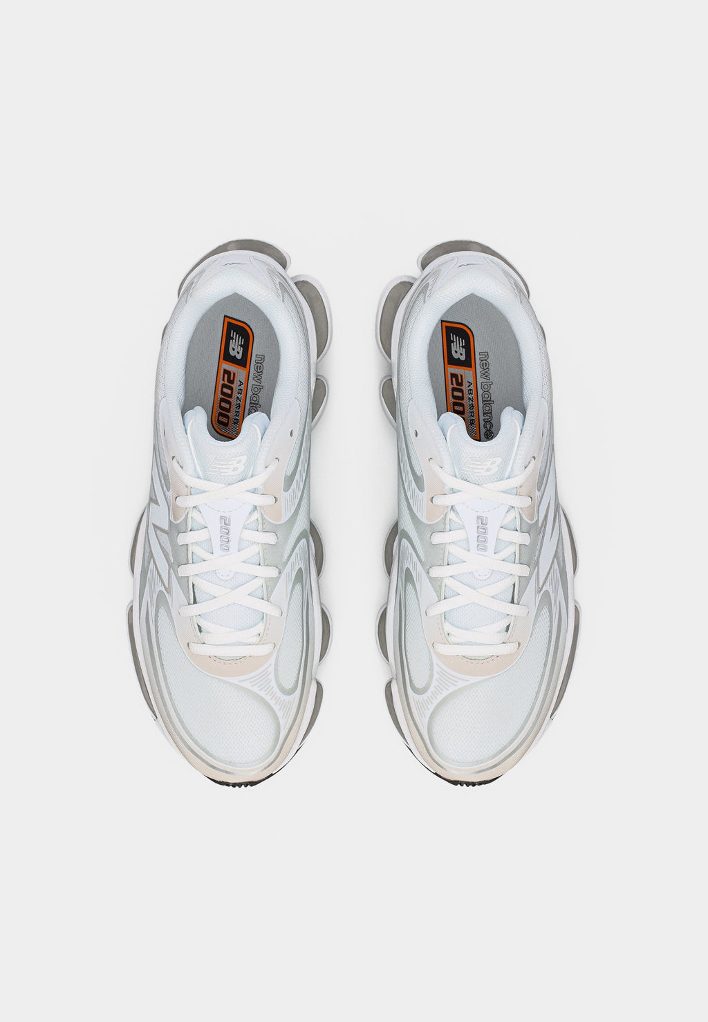 U2000 UNISEX - Trainers - white/silver-coloured metallic